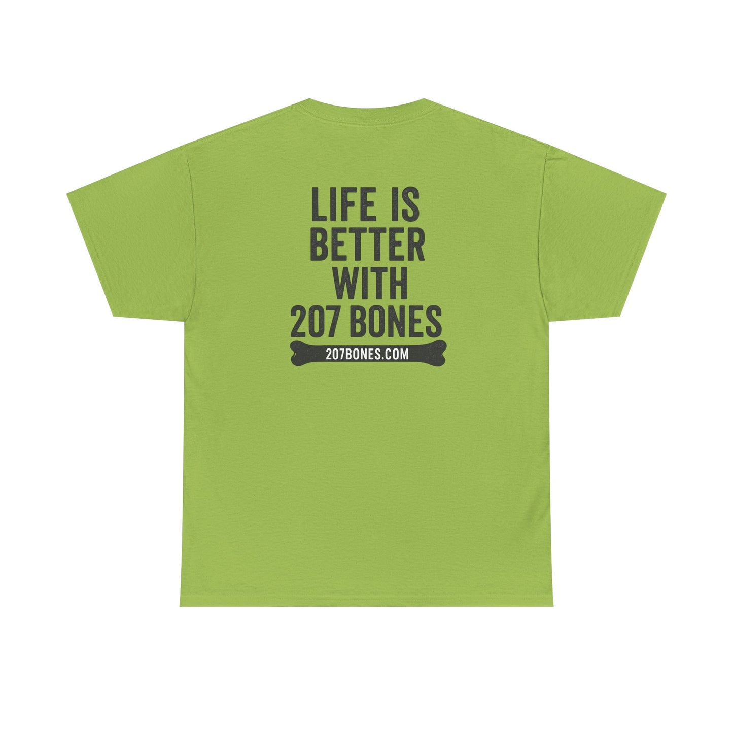 Unisex Heavy Cotton Tee - 'Life is Better with 207 Bones' Dog Lover's Shirt, Pet Owner Gift, Casual Everyday Tee, Animal Lover [...]
