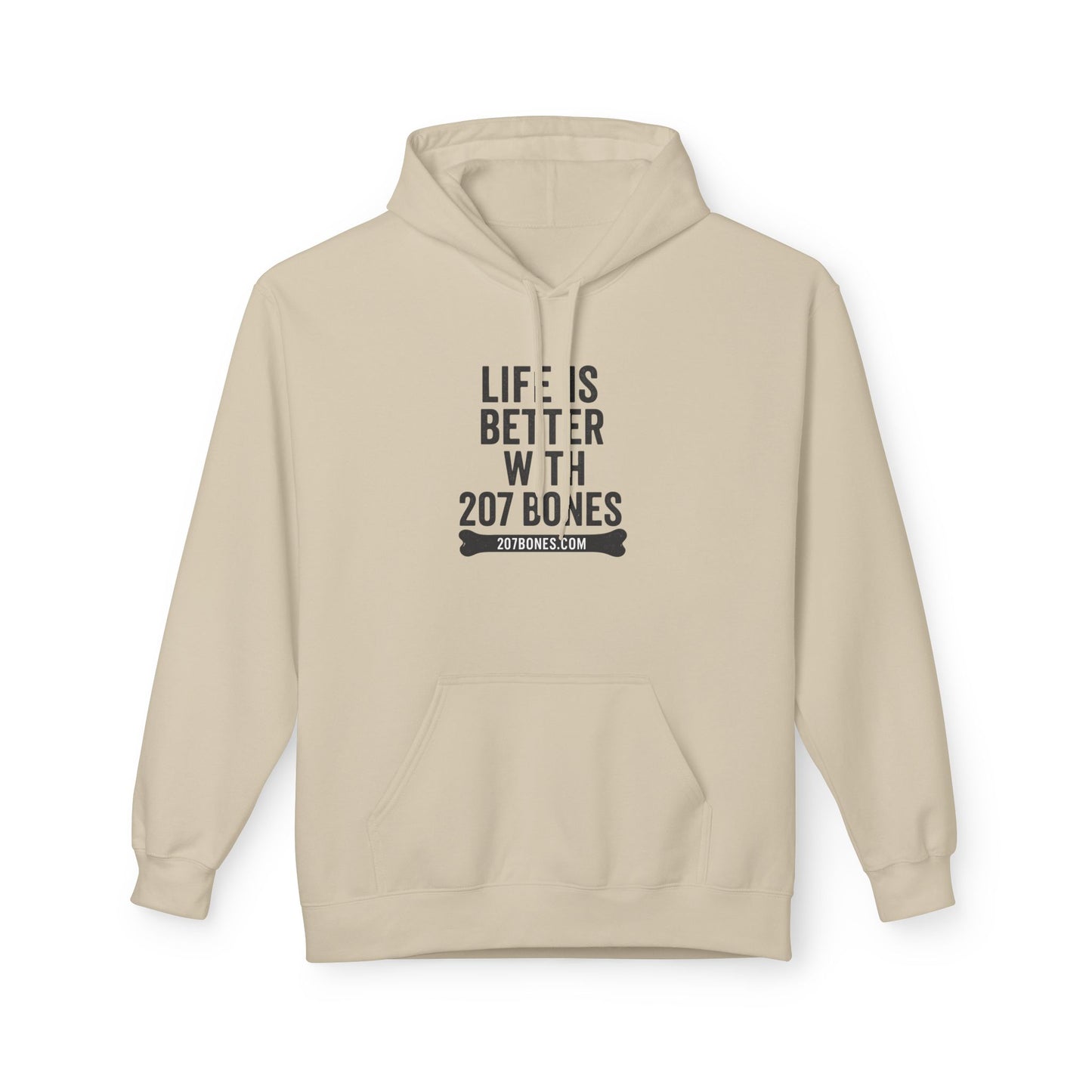 Life is Better with 207 Bones Hoodie, Unisex Softstyle Fleece Sweatshirt, Cozy Animal Lover Apparel, Gift for Pet Owners, Funny Dog [...]