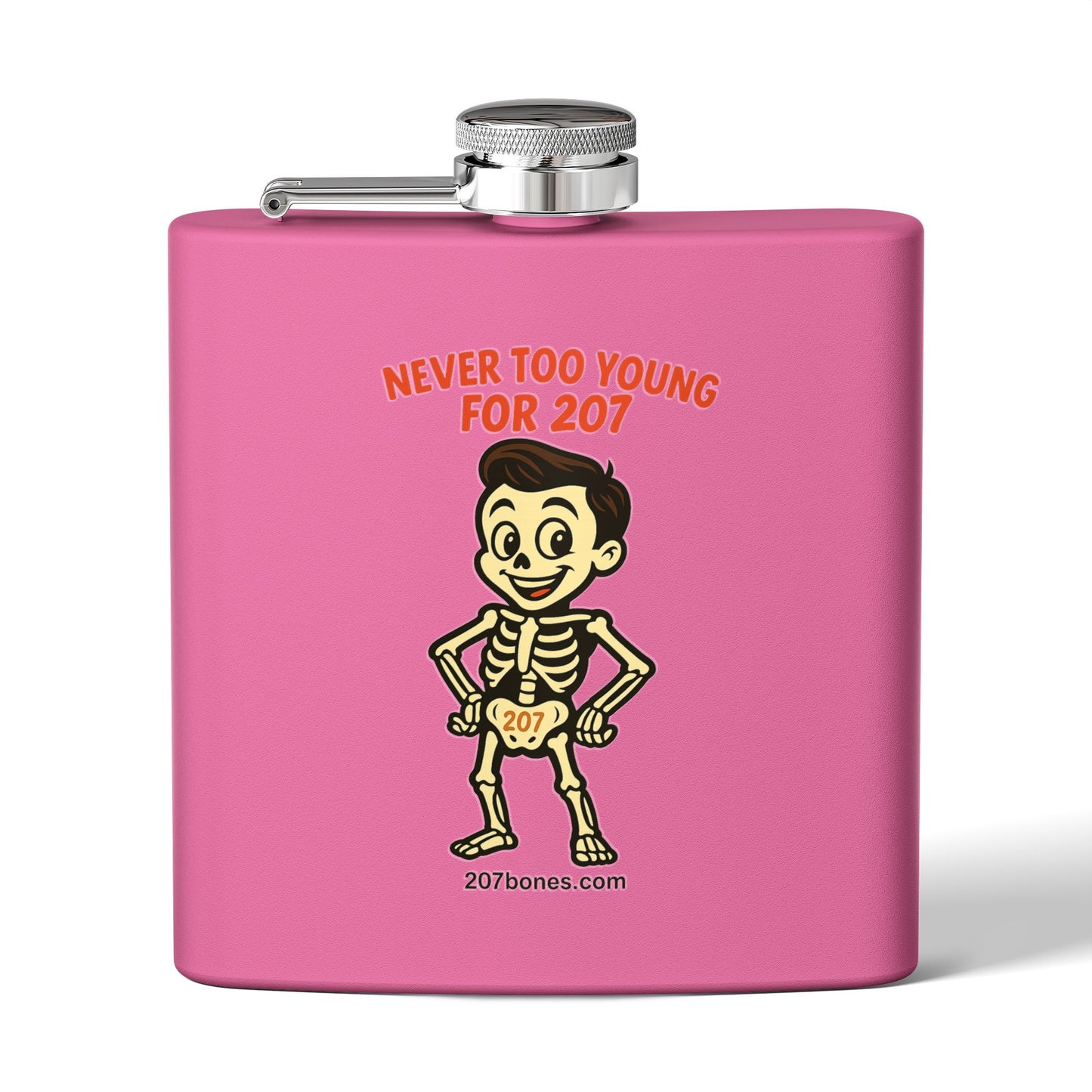 Humorous Stainless Steel Flask, 6oz - Great for Gifting, Parties, Fun Celebrations, Outdoor Adventures, Birthdays