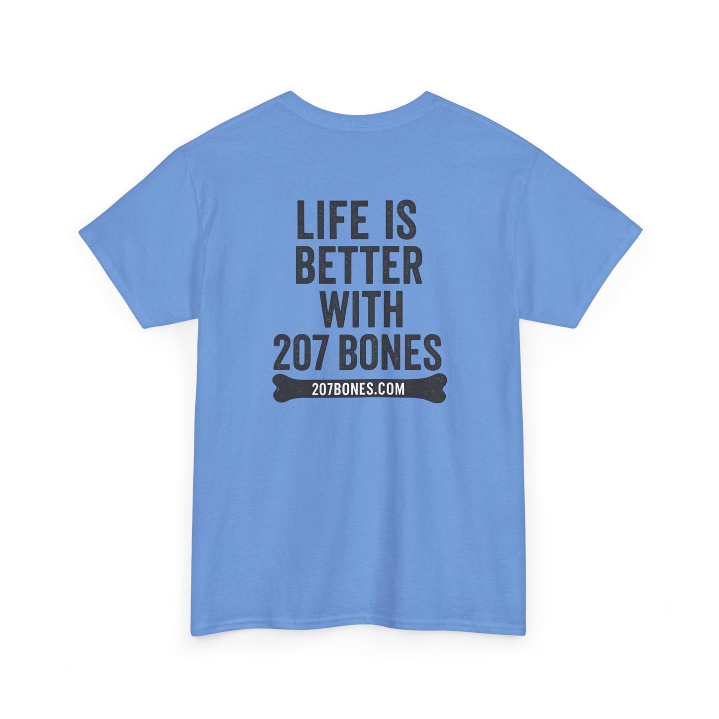 Unisex Heavy Cotton Tee - 'Life is Better with 207 Bones' Dog Lover's Shirt, Pet Owner Gift, Casual Everyday Tee, Animal Lover [...]