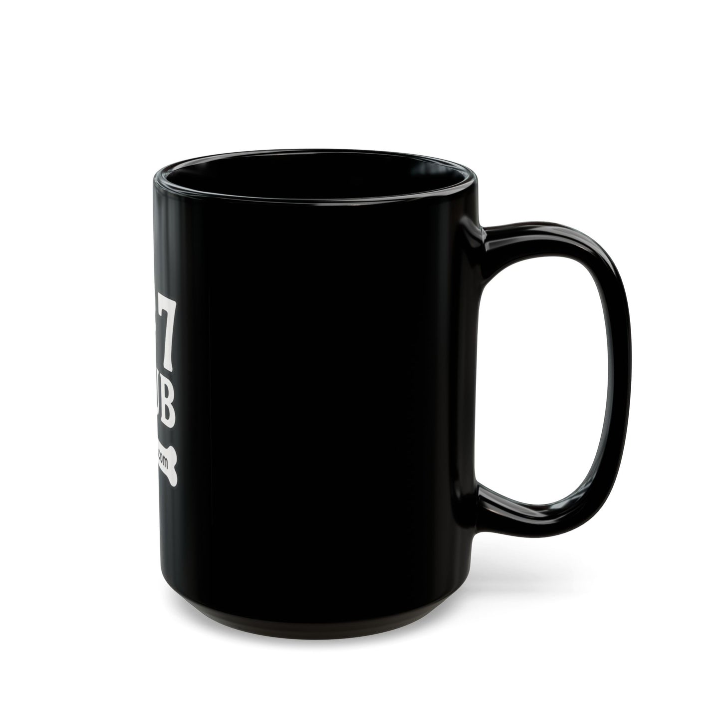 Skull and Bones Black Mug - 207 Club Coffee Cup, Unique Gift for Friends, Halloween Decor, Dark Aesthetic, Skull Lover's Mug