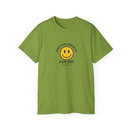 Smiley Message Tee - Unisex Ultra Cotton Shirt | Positive Vibes Apparel, Gift for Friends, Casual Outfit, Everyday Wear, Birthday Present