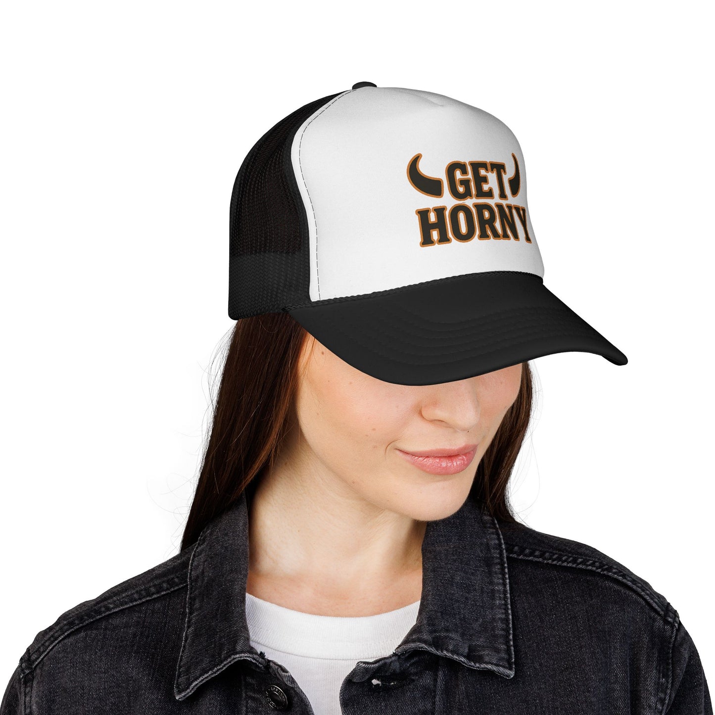 Playful Trucker Cap - "Get Horny" Design, Birthday, Humor Cap