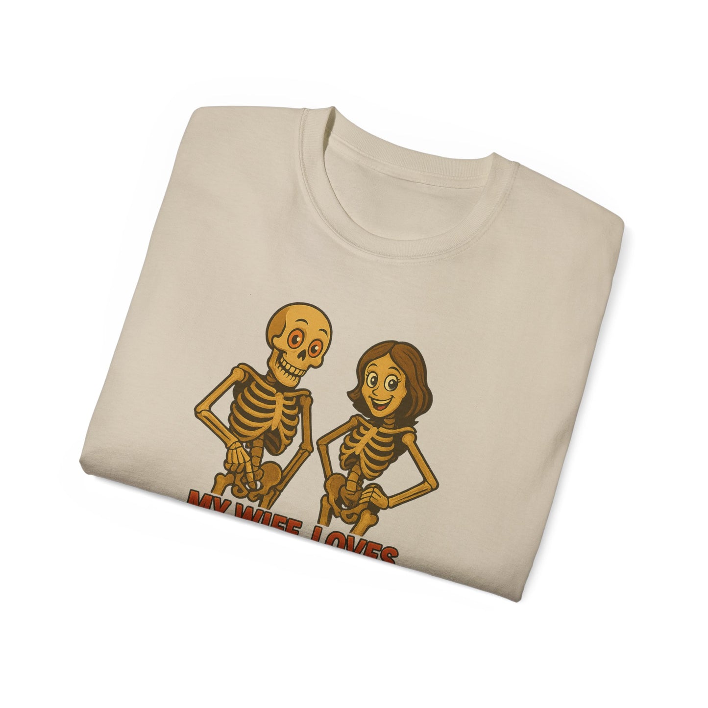Skeleton Couple Tee, Funny Halloween Shirt, Gift for Couples, Spooky T-Shirt, Unisex Graphic Tee, Bone Humor Top