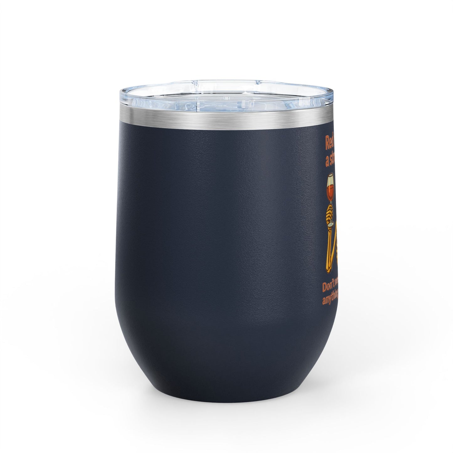 Whimsical Wine Tumbler, Fun Skeleton Design, Perfect for Parties, Gifts for Wine Lovers, Unique Drinkware for Celebrations