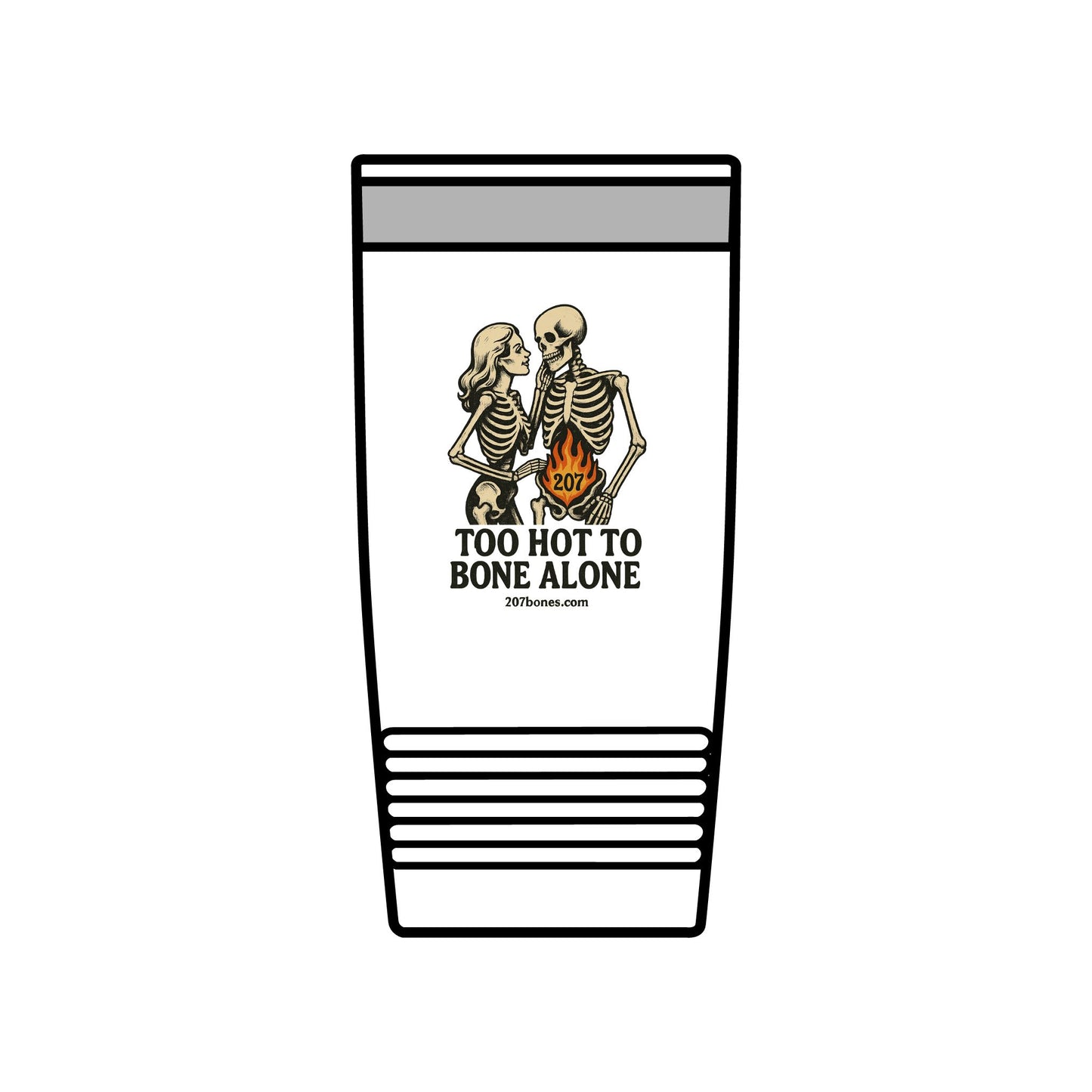 Spooky Couple Insulated Tumbler, 20oz - Perfect for Halloween Parties, Gifts for Couples, Unique Coffee Travel Mug, Cute Skeleton [...]