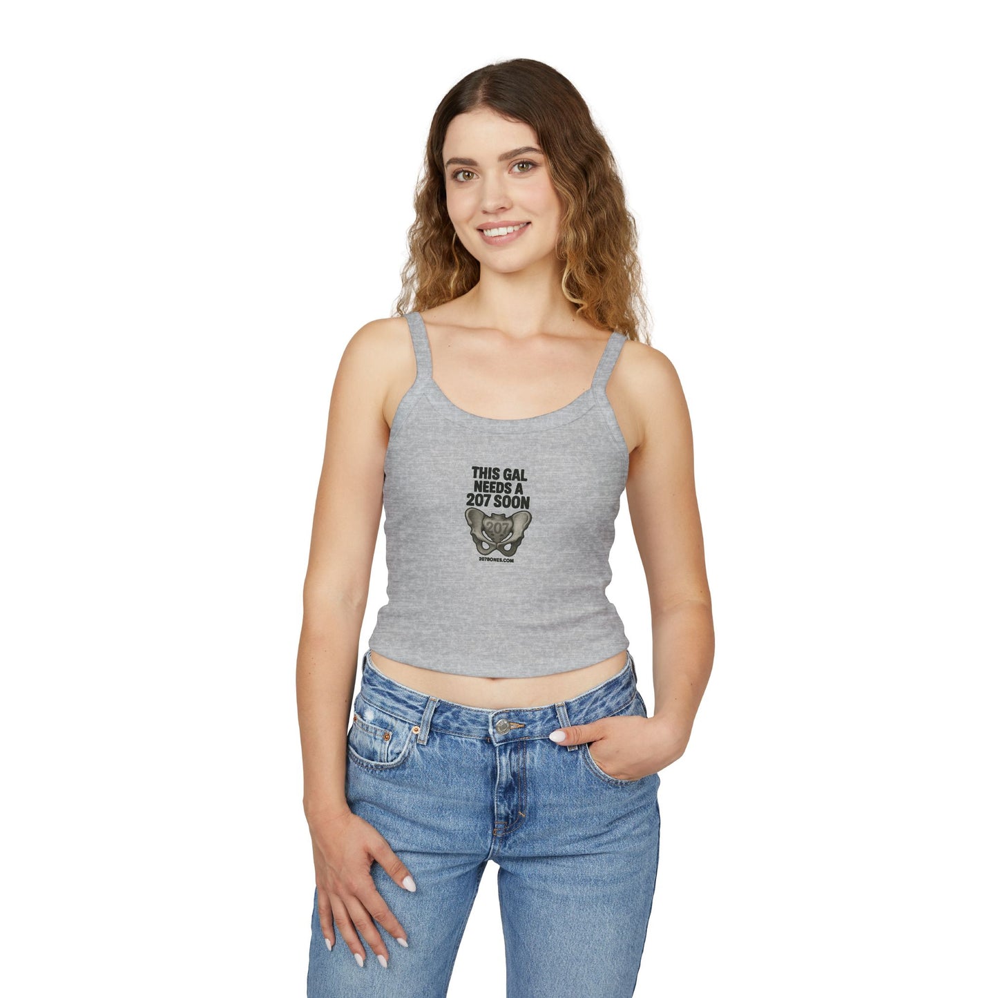 Funny Women's Spaghetti Strap Tank Top - Trendy Summer Tee, Casual Wear, Beach Day, Birthday Gift, Fun Attire