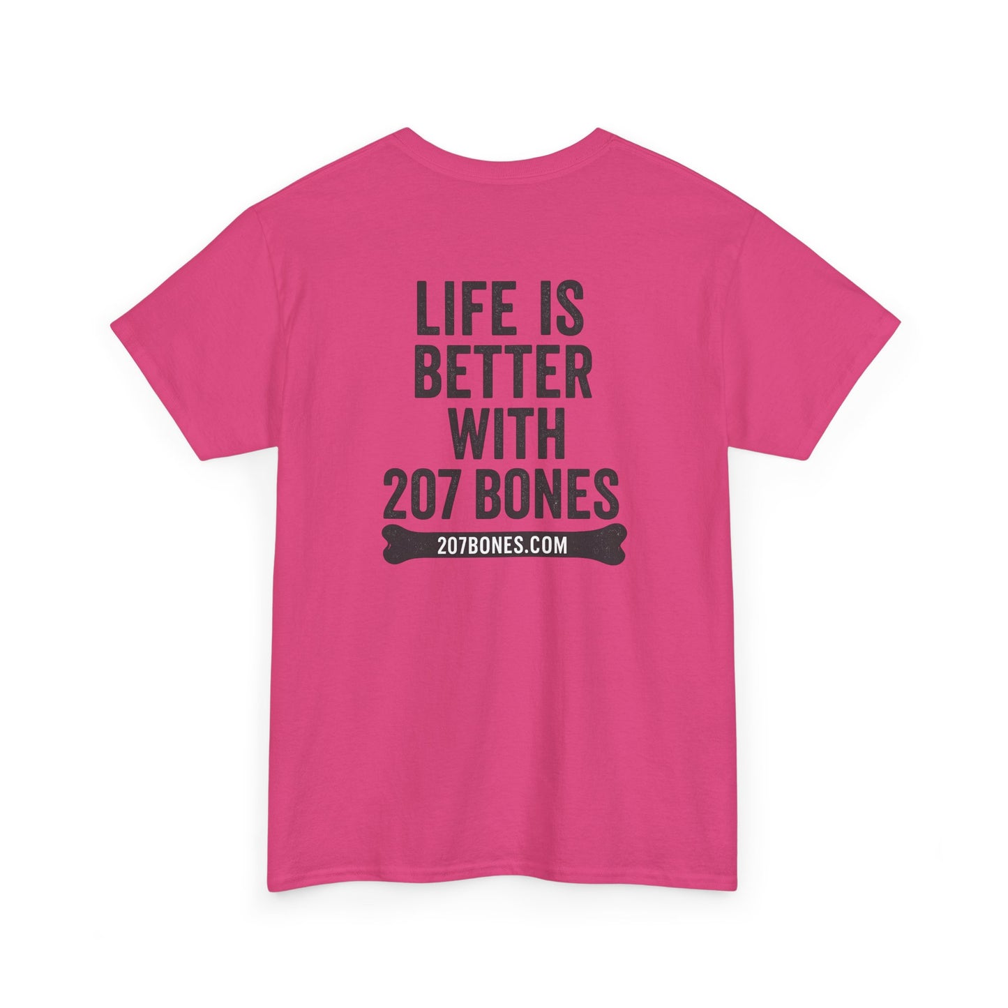 Unisex Heavy Cotton Tee - 'Life is Better with 207 Bones' Dog Lover's Shirt, Pet Owner Gift, Casual Everyday Tee, Animal Lover [...]