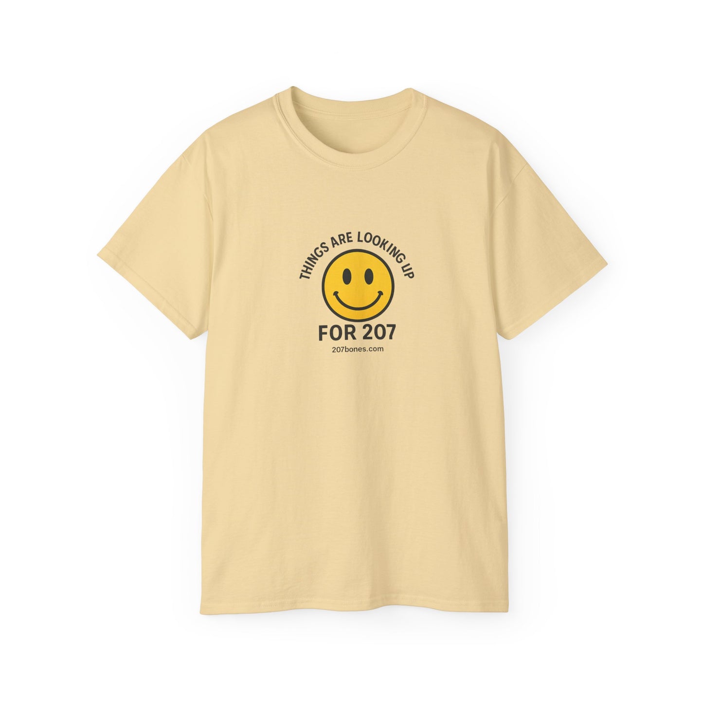 Smiley Message Tee - Unisex Ultra Cotton Shirt | Positive Vibes Apparel, Gift for Friends, Casual Outfit, Everyday Wear, Birthday Present