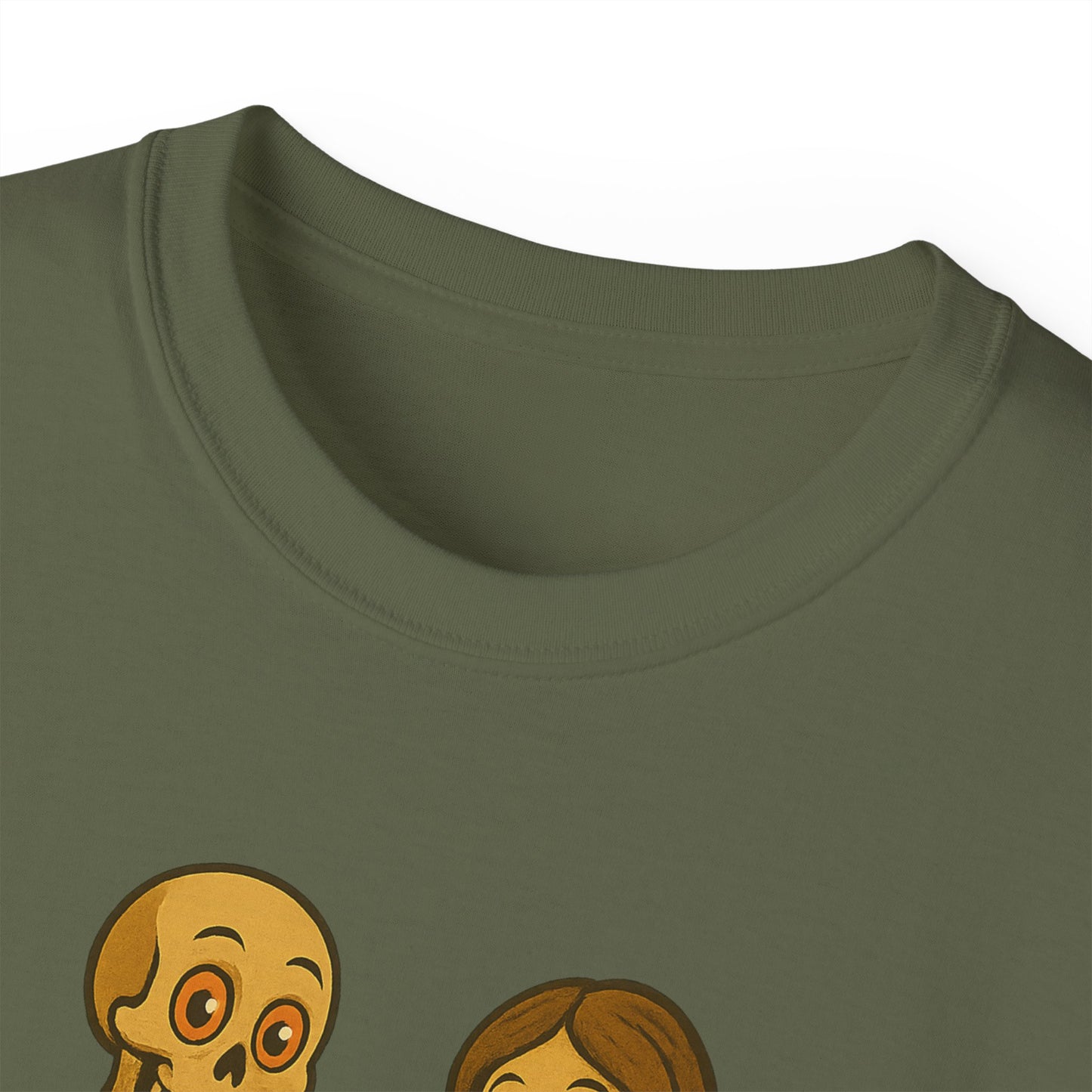 Skeleton Couple Tee, Funny Halloween Shirt, Gift for Couples, Spooky T-Shirt, Unisex Graphic Tee, Bone Humor Top