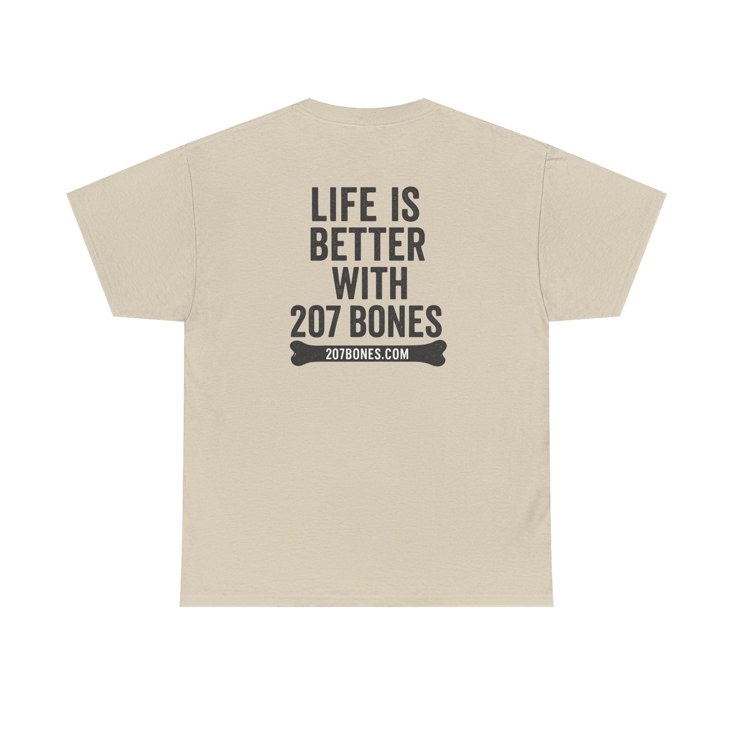 Unisex Heavy Cotton Tee - 'Life is Better with 207 Bones' Dog Lover's Shirt, Pet Owner Gift, Casual Everyday Tee, Animal Lover [...]