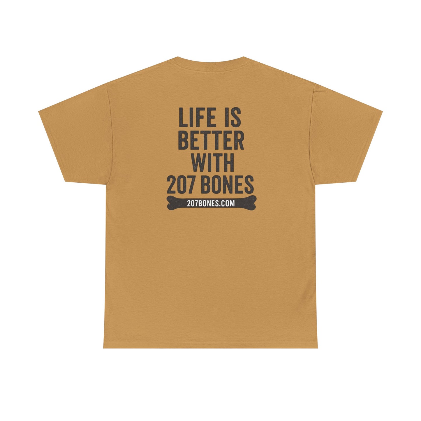 Unisex Heavy Cotton Tee - 'Life is Better with 207 Bones' Dog Lover's Shirt, Pet Owner Gift, Casual Everyday Tee, Animal Lover [...]