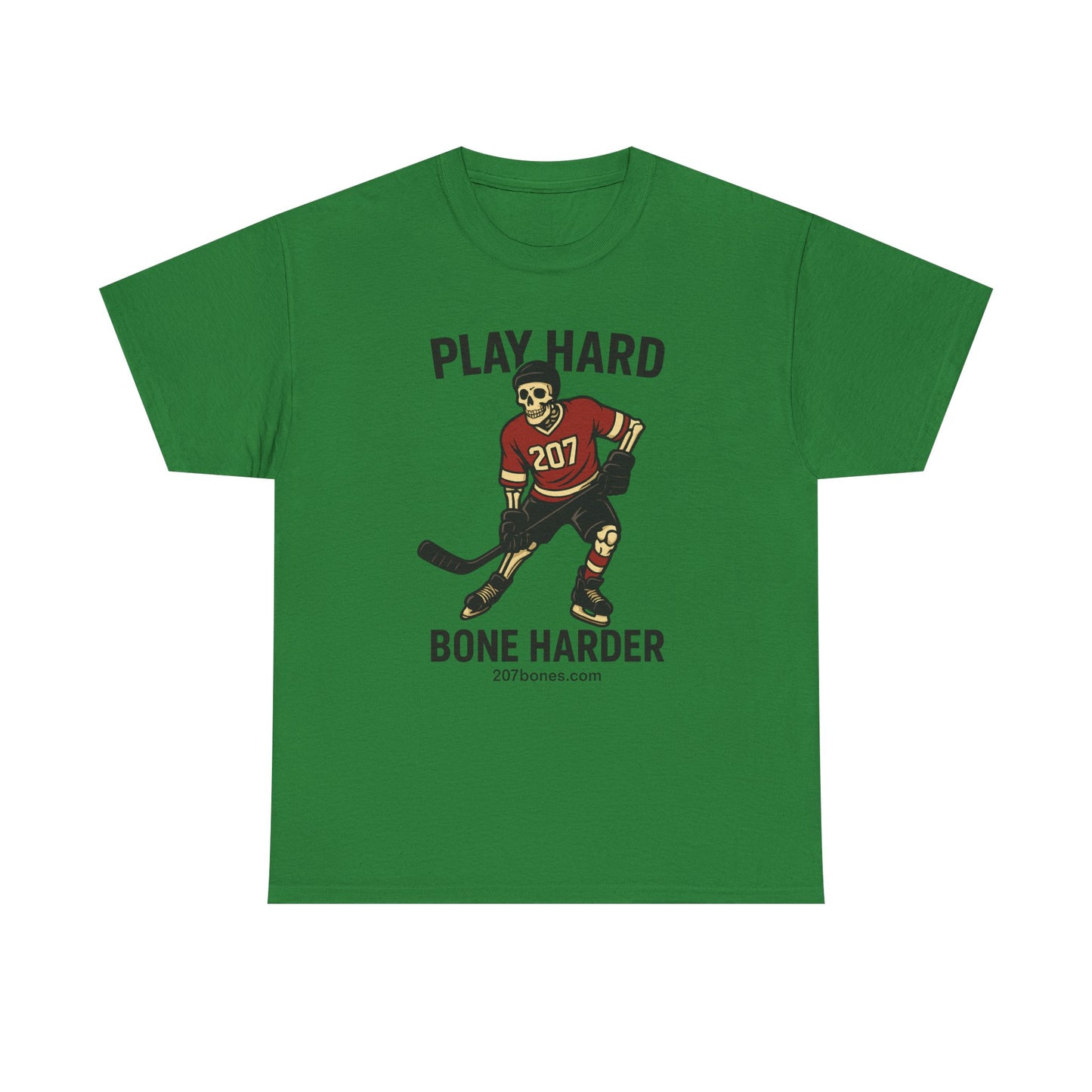 Play Hard Bone Harder Unisex Tee, Sports Shirt, Ice Hockey Fan Gift, Casual Wear, Team Spirit Shirt, Athletic Apparel
