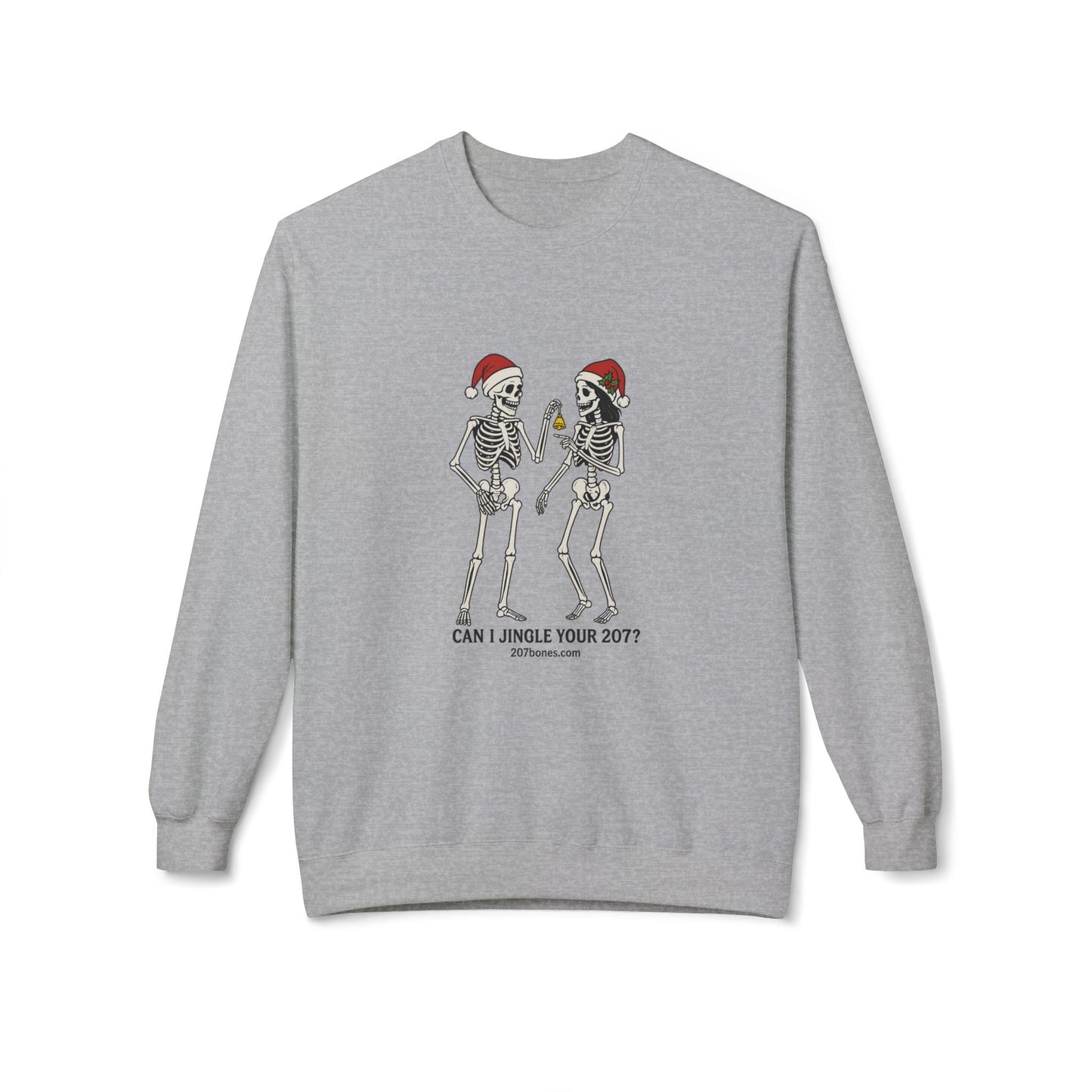 Skeletons Jingle Christmas Sweatshirt, Holiday Gift, Unisex Crewneck, Skeleton Christmas Jumper, Funny Xmas Sweatshirt