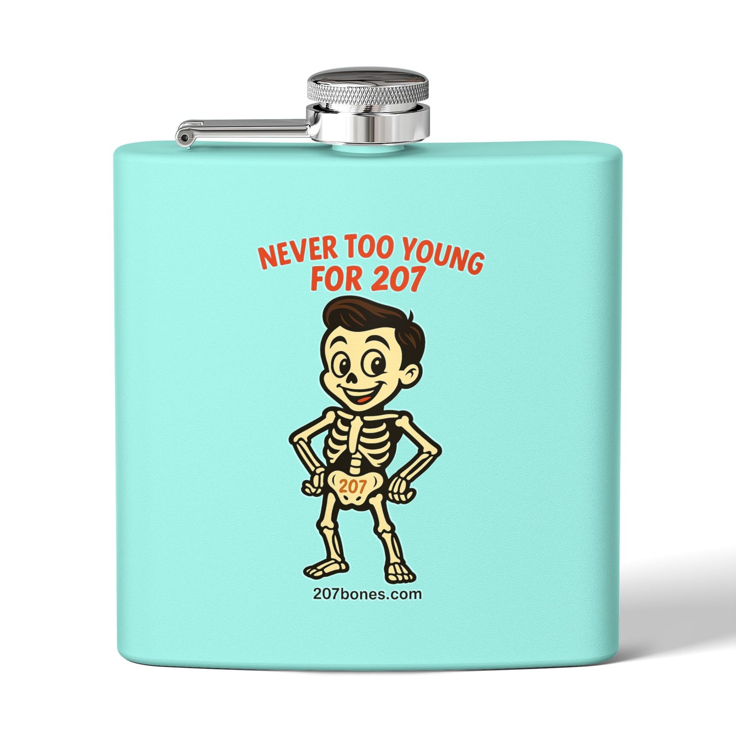 Humorous Stainless Steel Flask, 6oz - Great for Gifting, Parties, Fun Celebrations, Outdoor Adventures, Birthdays