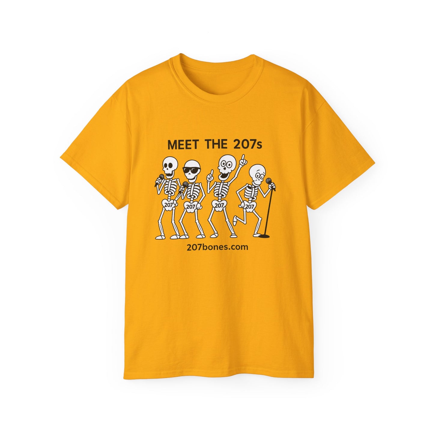 Meet the 207s Skeleton T-Shirt | Fun Halloween Tee, Unisex Cotton Shirt, Cute Skeleton Gift, Casual Outfit, Party Wear