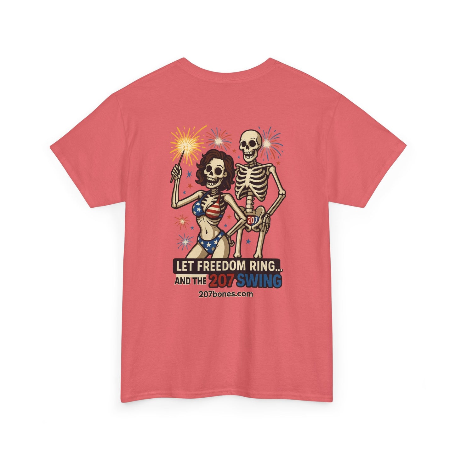 Patriotic Skull Tee, Unisex Cotton Shirt, Funny 4th of July Gift, Unique Graphic T-Shirt, Casual Summerwear