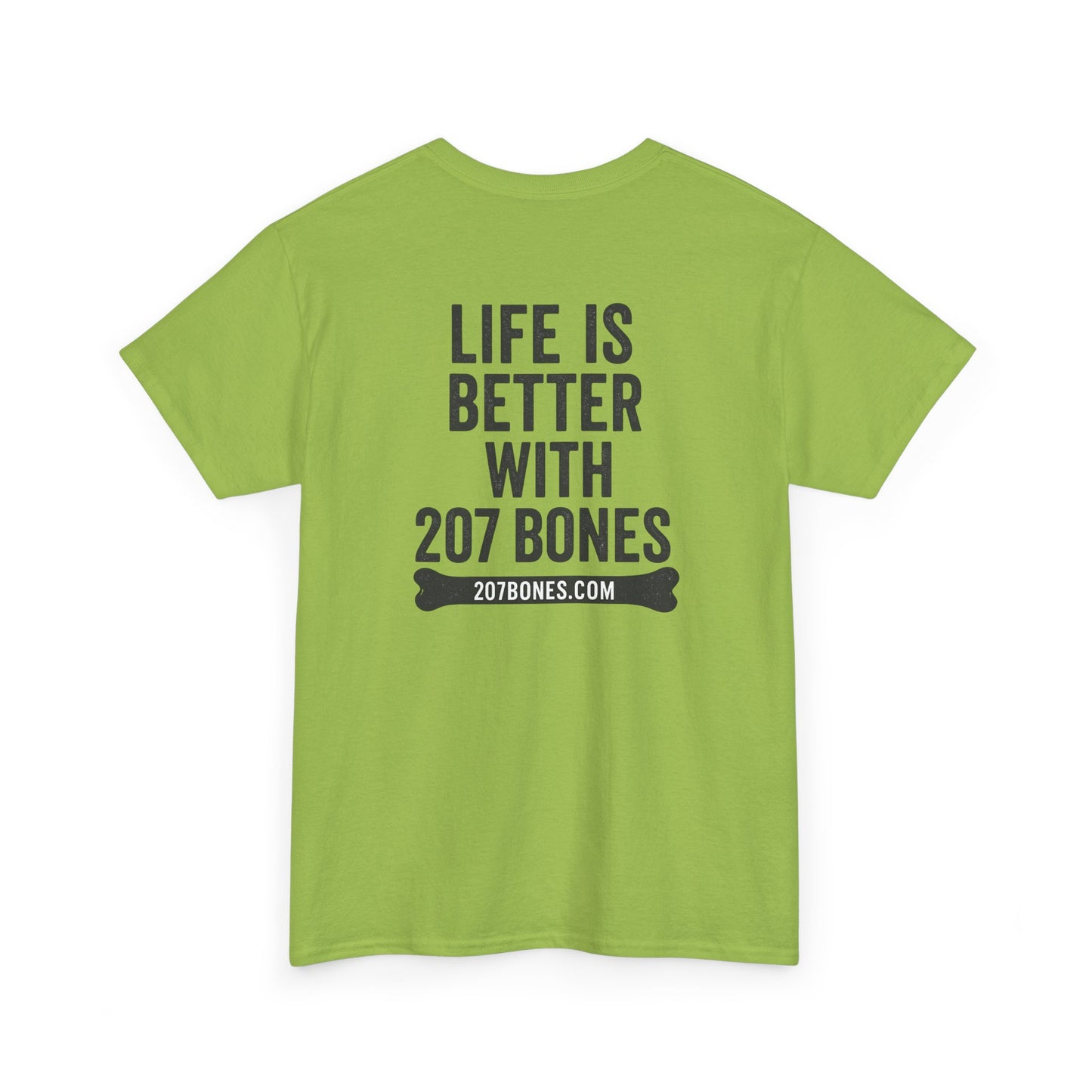 Unisex Heavy Cotton Tee - 'Life is Better with 207 Bones' Dog Lover's Shirt, Pet Owner Gift, Casual Everyday Tee, Animal Lover [...]