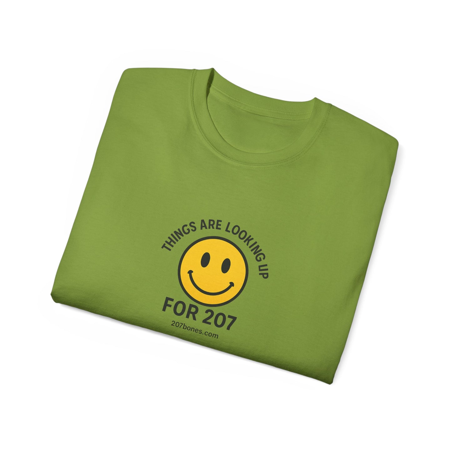 Smiley Message Tee - Unisex Ultra Cotton Shirt | Positive Vibes Apparel, Gift for Friends, Casual Outfit, Everyday Wear, Birthday Present