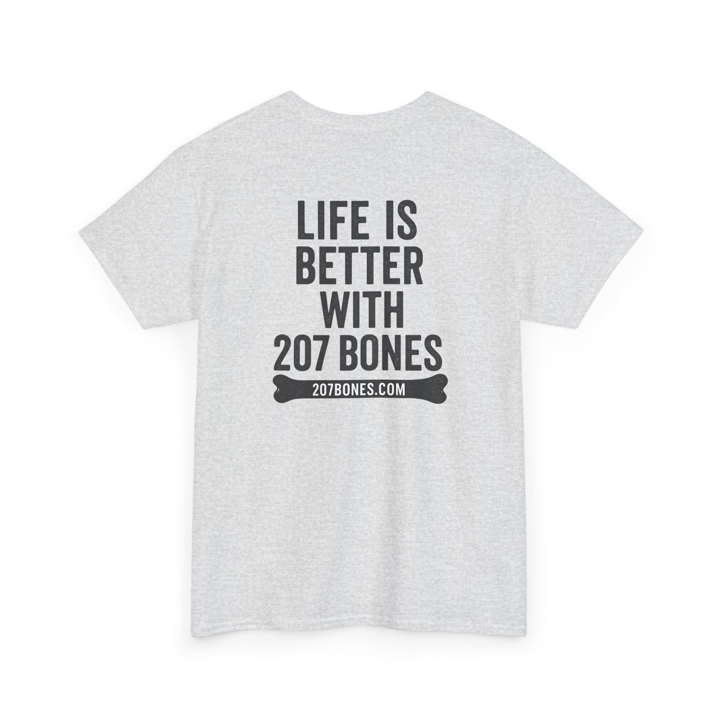 Unisex Heavy Cotton Tee - 'Life is Better with 207 Bones' Dog Lover's Shirt, Pet Owner Gift, Casual Everyday Tee, Animal Lover [...]