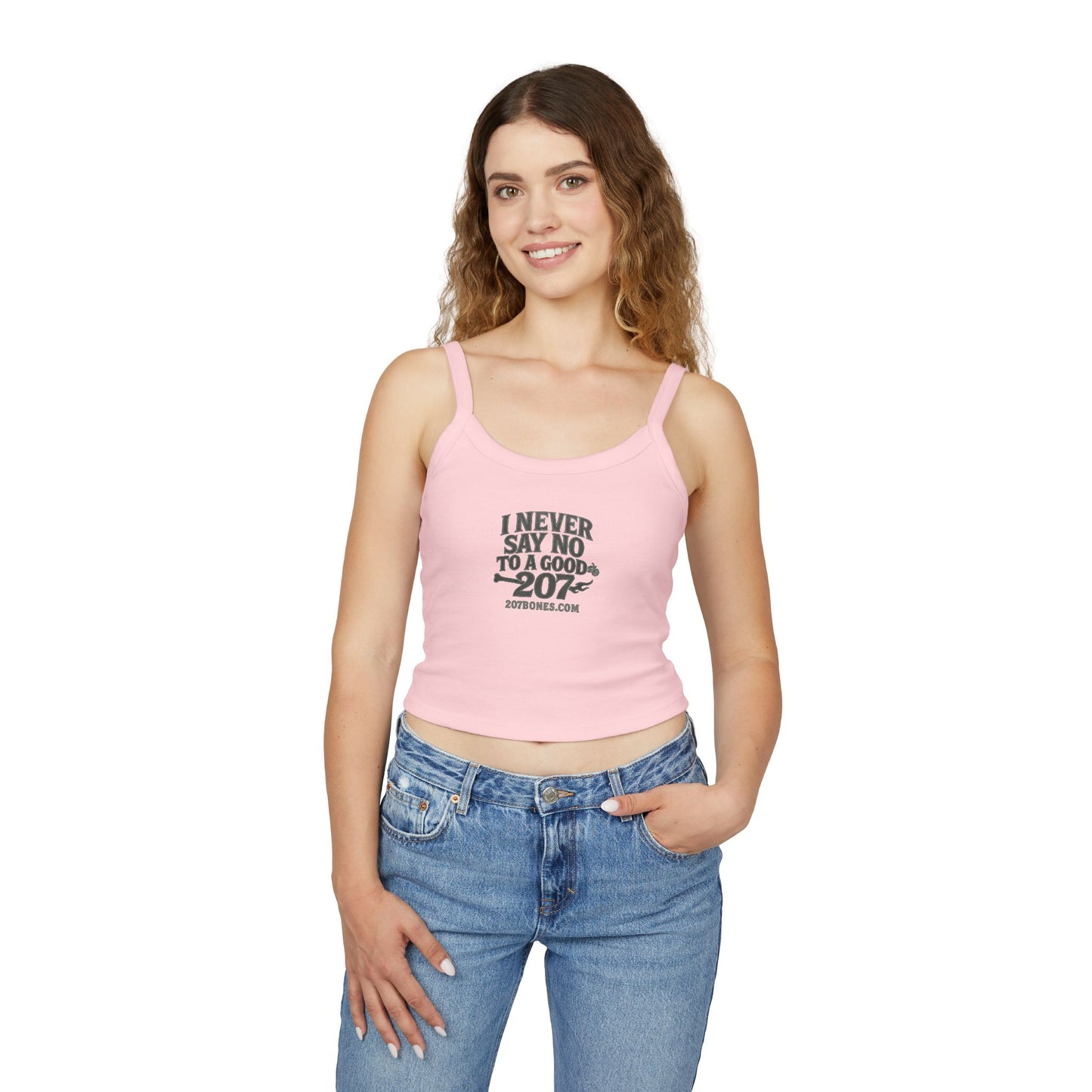 Trendy Women's Spaghetti Strap Tank Top - Summer Vibes, Casual Wear, Gift for Her, Beach Days, Graphic Tee