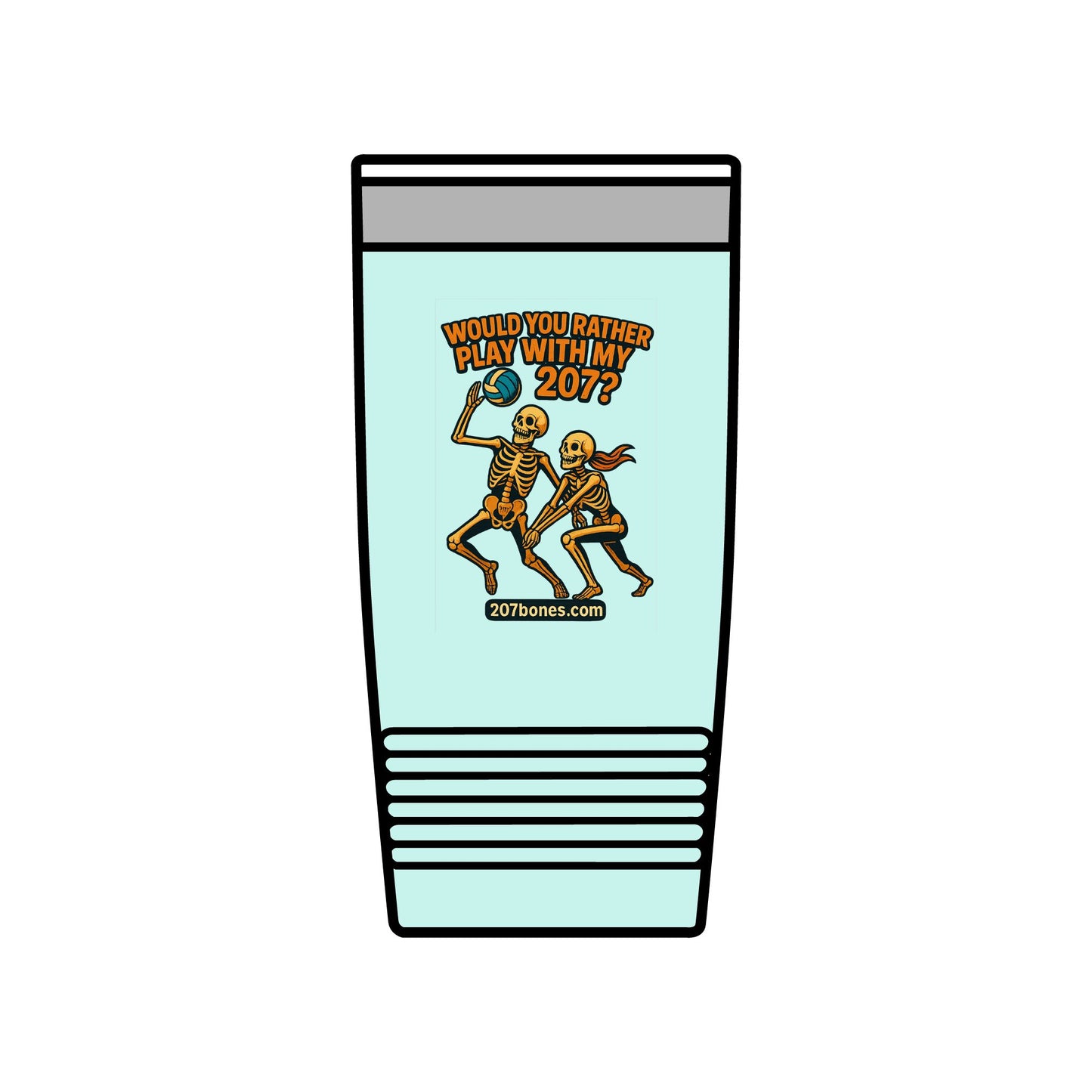 Halloween Insulated Tumbler, 20oz - Fun Skeleton Design, Would You Rather Game, Unique Gift for Spooky Season, Party Drinkware, [...]