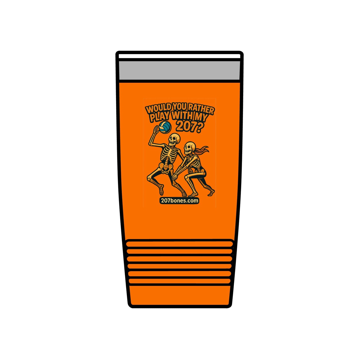 Halloween Insulated Tumbler, 20oz - Fun Skeleton Design, Would You Rather Game, Unique Gift for Spooky Season, Party Drinkware, [...]