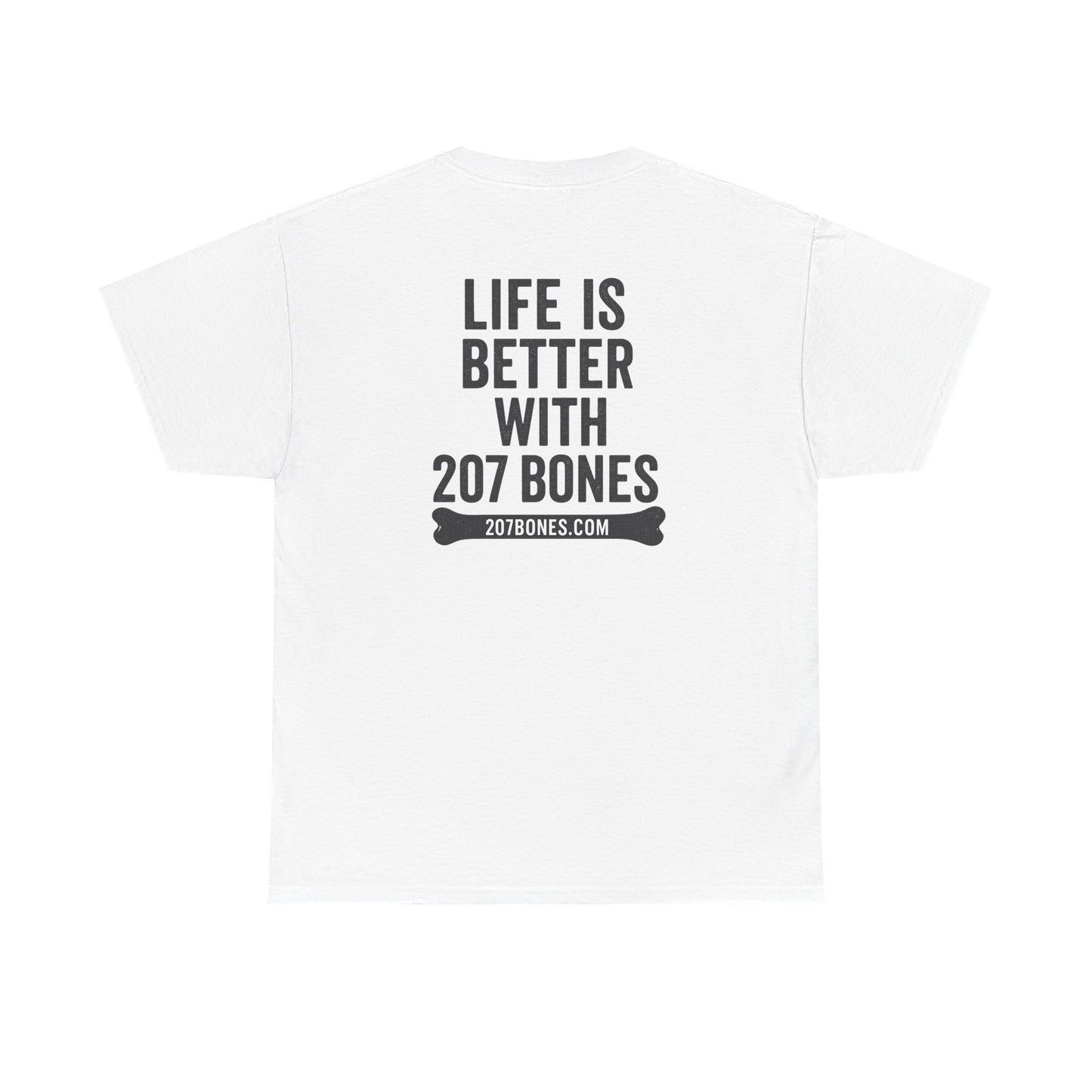 Unisex Heavy Cotton Tee - 'Life is Better with 207 Bones' Dog Lover's Shirt, Pet Owner Gift, Casual Everyday Tee, Animal Lover [...]