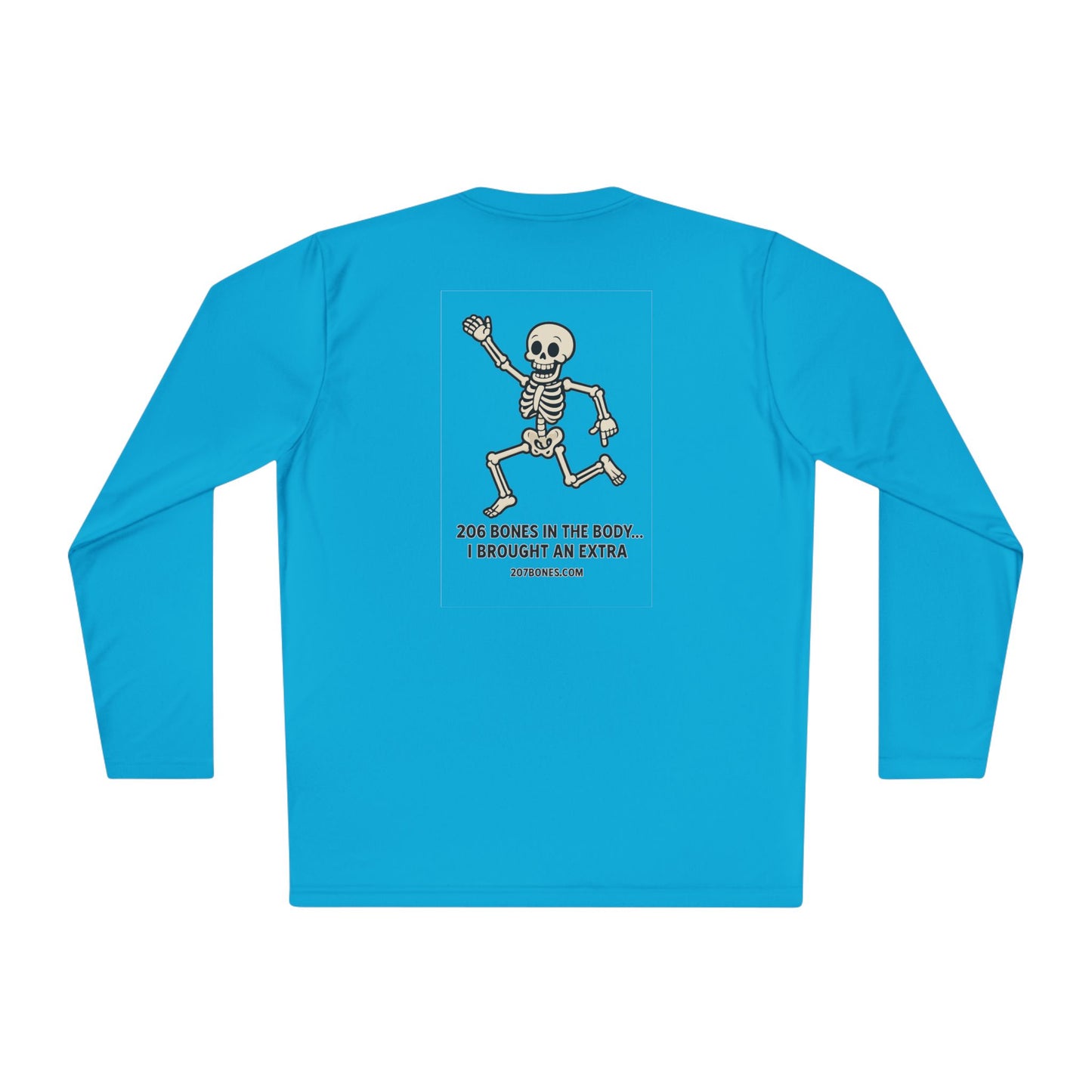 Skeleton Graphic Long Sleeve Tee, Fun Casual Shirt, Unique Gift for Halloween, Unisex Apparel, Jokes and Humor Tee