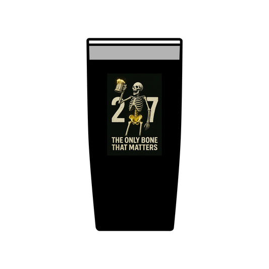 Skeleton Insulated Tumbler - 20oz, Unique Gift for Beer Lovers, Halloween Party Drinkware, Funny Quotes Tumbler, Durable Travel Cup