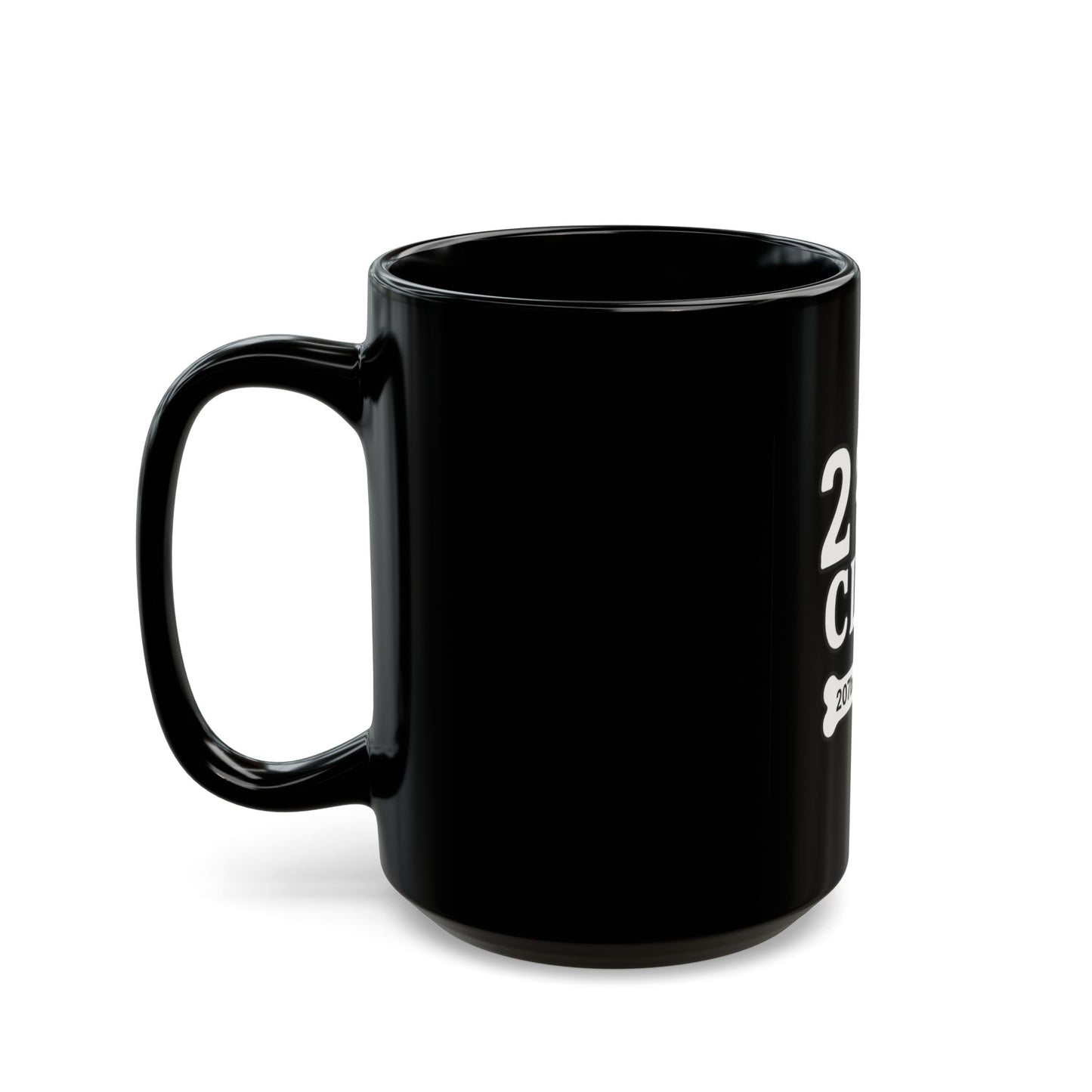 Skull and Bones Black Mug - 207 Club Coffee Cup, Unique Gift for Friends, Halloween Decor, Dark Aesthetic, Skull Lover's Mug