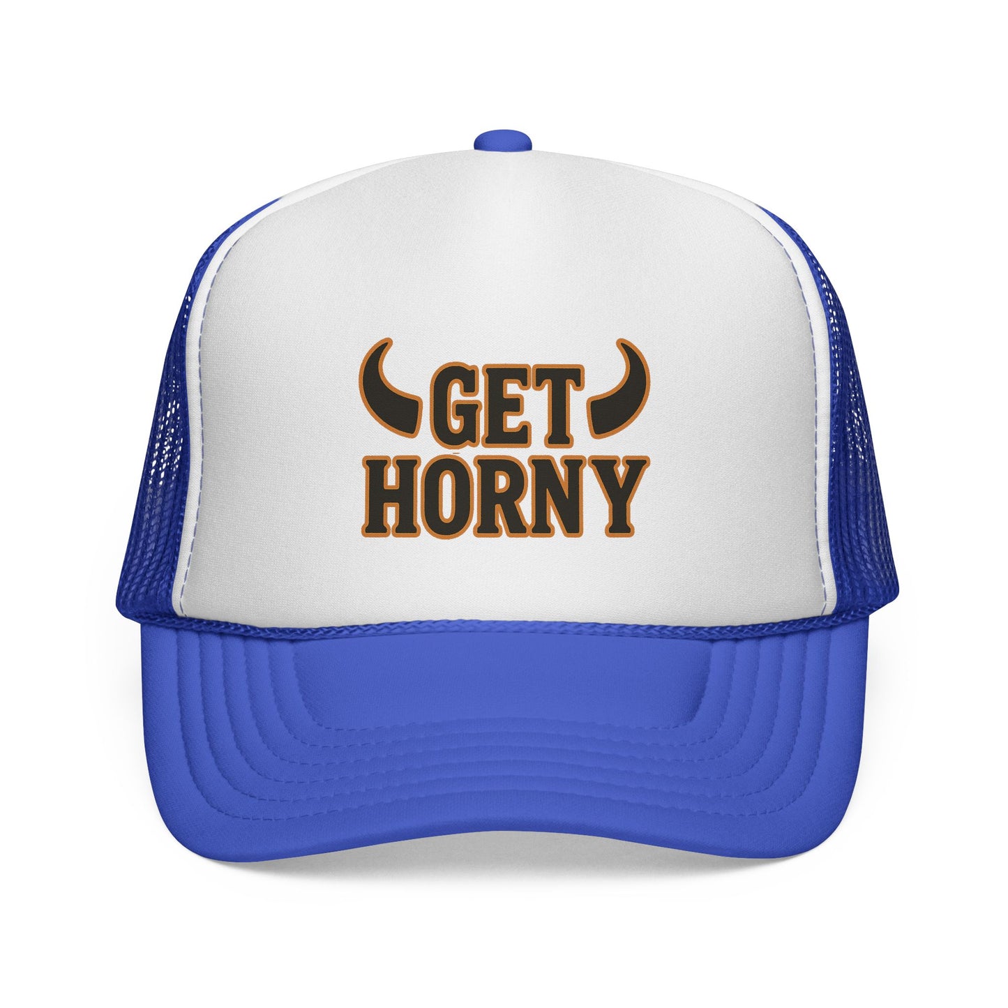 Playful Trucker Cap - "Get Horny" Design, Birthday, Humor Cap