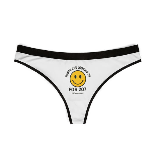 Smiley Women's Thongs - Everyday Comfort, Trendy Lingerie, Unique Gifts, Fun Women's Underwear, Celebrations & Self-Care