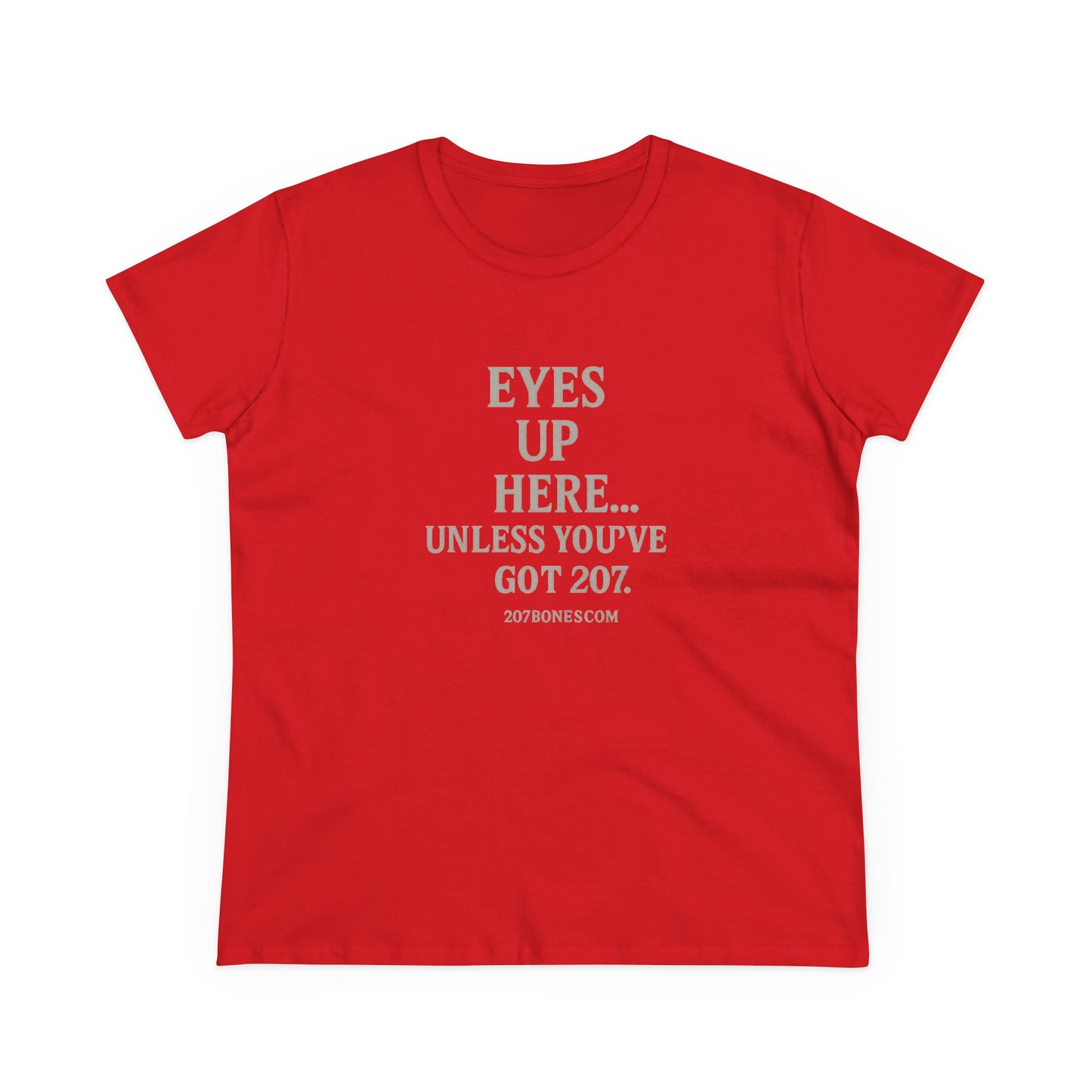 Funny Women's Cotton Tee - 'Eyes Up Here' - Casual Shirt, Gift for Friends, Birthday, Humor, Everyday Wear, Conversation Starter