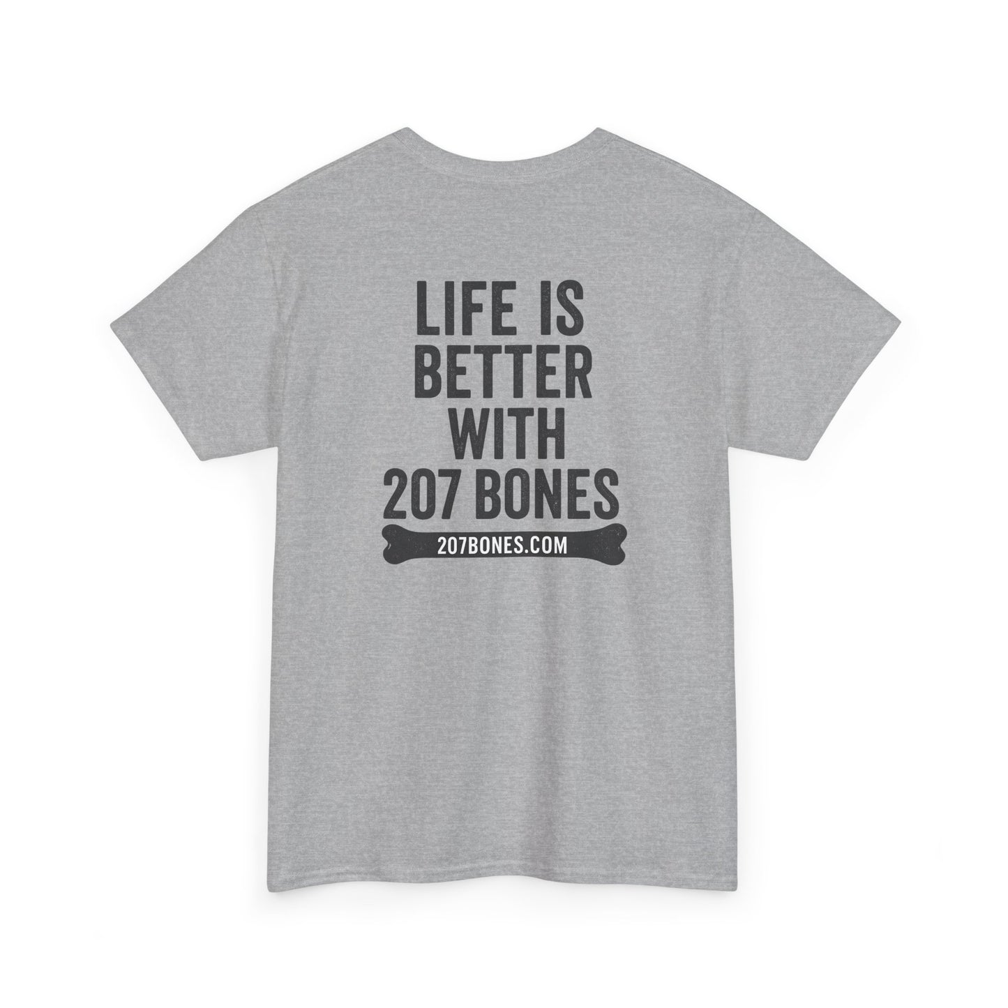 Unisex Heavy Cotton Tee - 'Life is Better with 207 Bones' Dog Lover's Shirt, Pet Owner Gift, Casual Everyday Tee, Animal Lover [...]