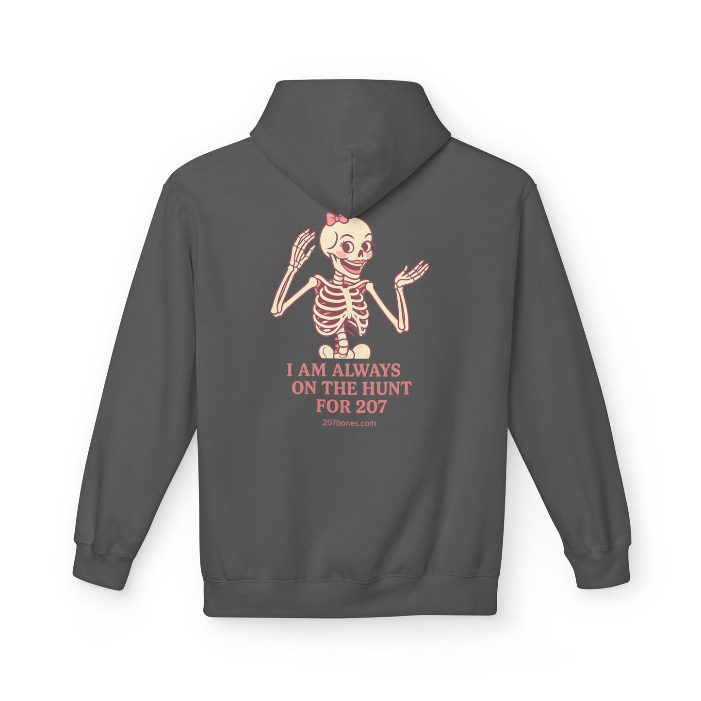Cute Skeleton Hoodie, Unisex Fleece, Funny Halloween Gear, Gift for Spooky Season, Year-Round Comfort Wear, Trendy Layering
