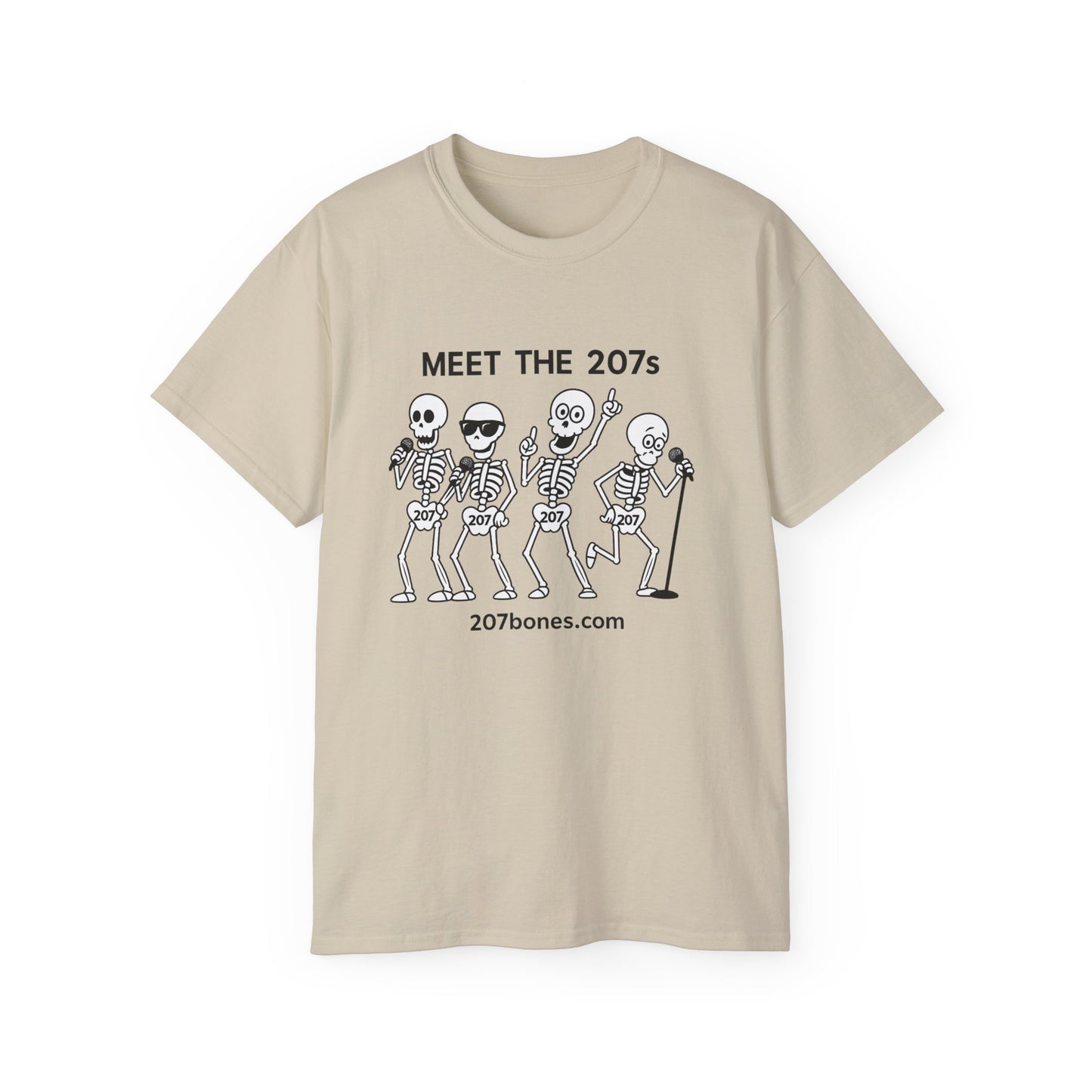 Meet the 207s Skeleton T-Shirt | Fun Halloween Tee, Unisex Cotton Shirt, Cute Skeleton Gift, Casual Outfit, Party Wear