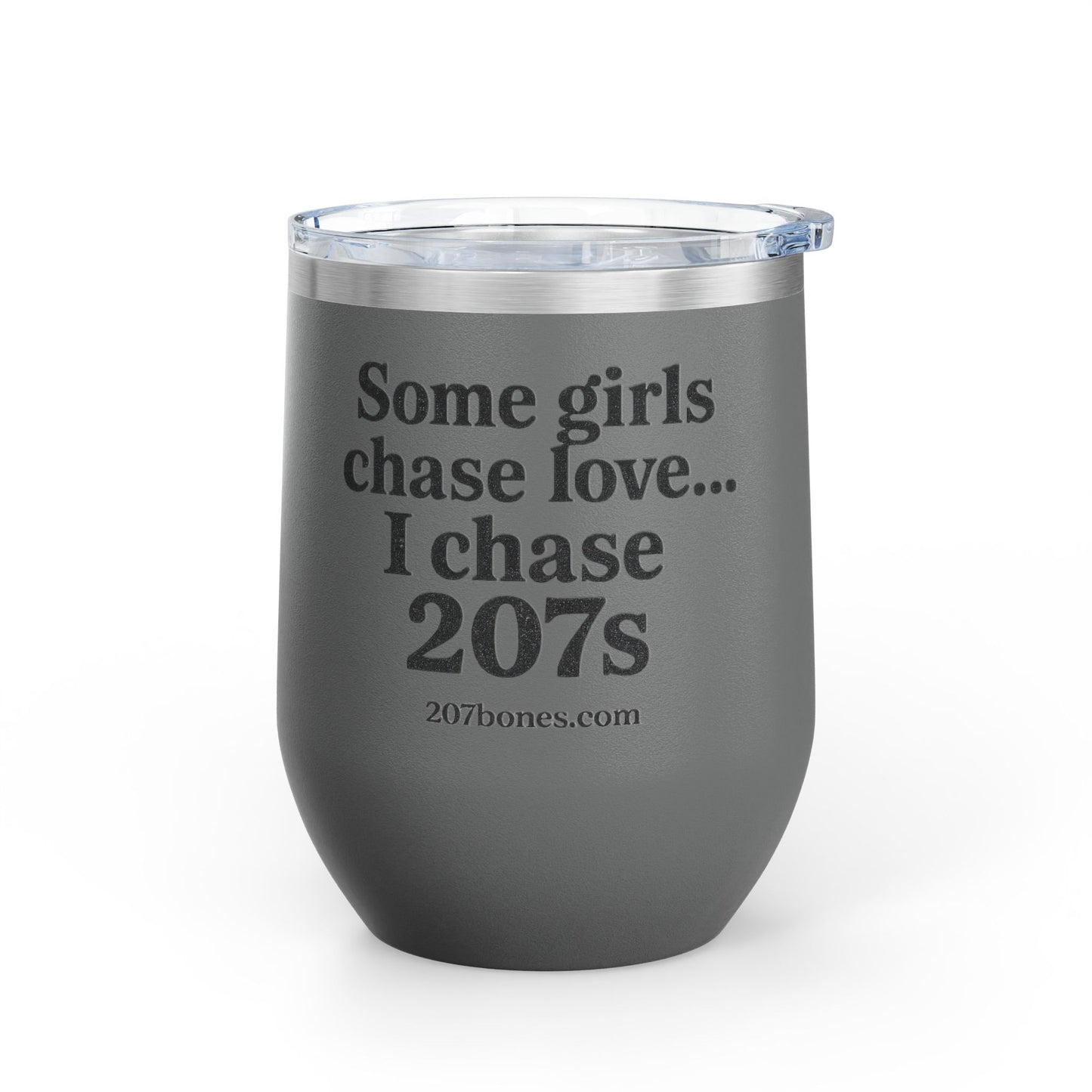 Wine Tumbler with Quote, Gifts for Car Lovers, Funny Wine Cup, Personalized Drinkware, Girls Who Chase 207s