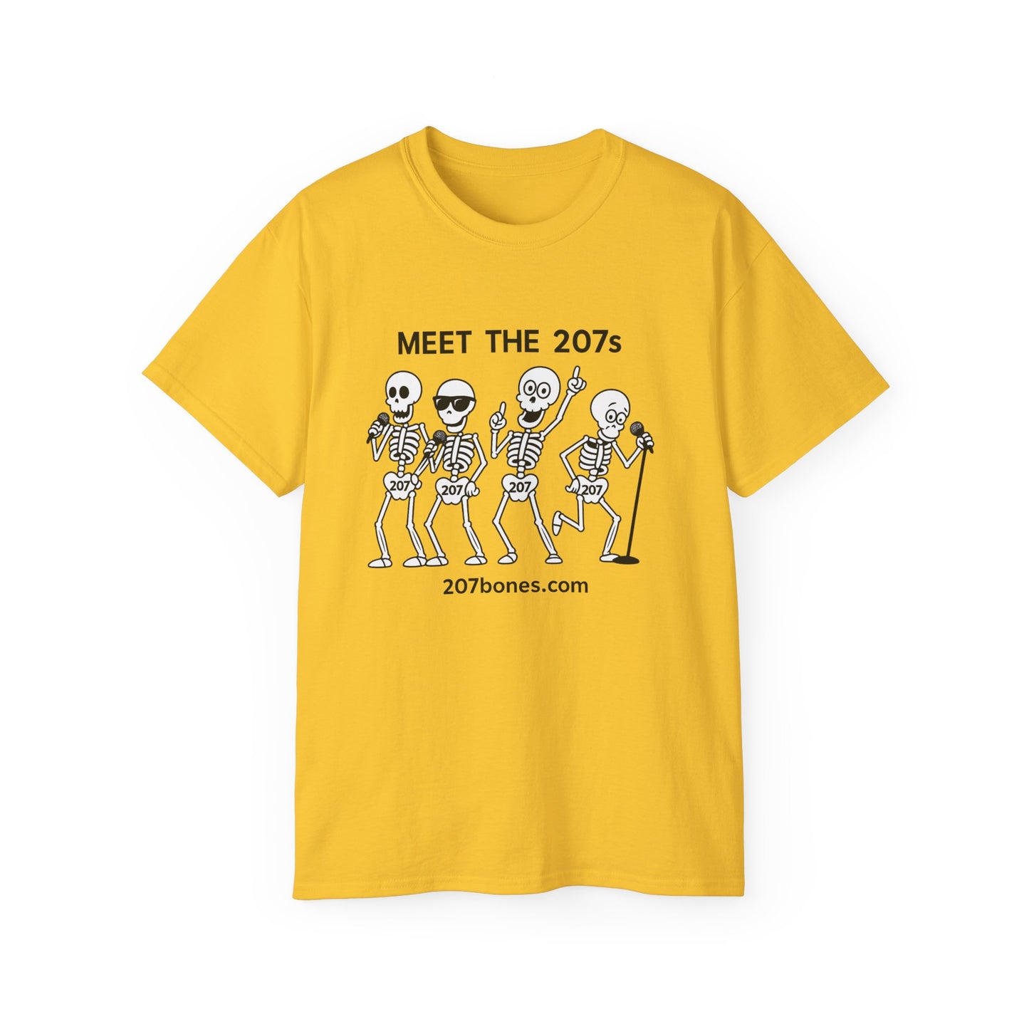 Meet the 207s Skeleton T-Shirt | Fun Halloween Tee, Unisex Cotton Shirt, Cute Skeleton Gift, Casual Outfit, Party Wear