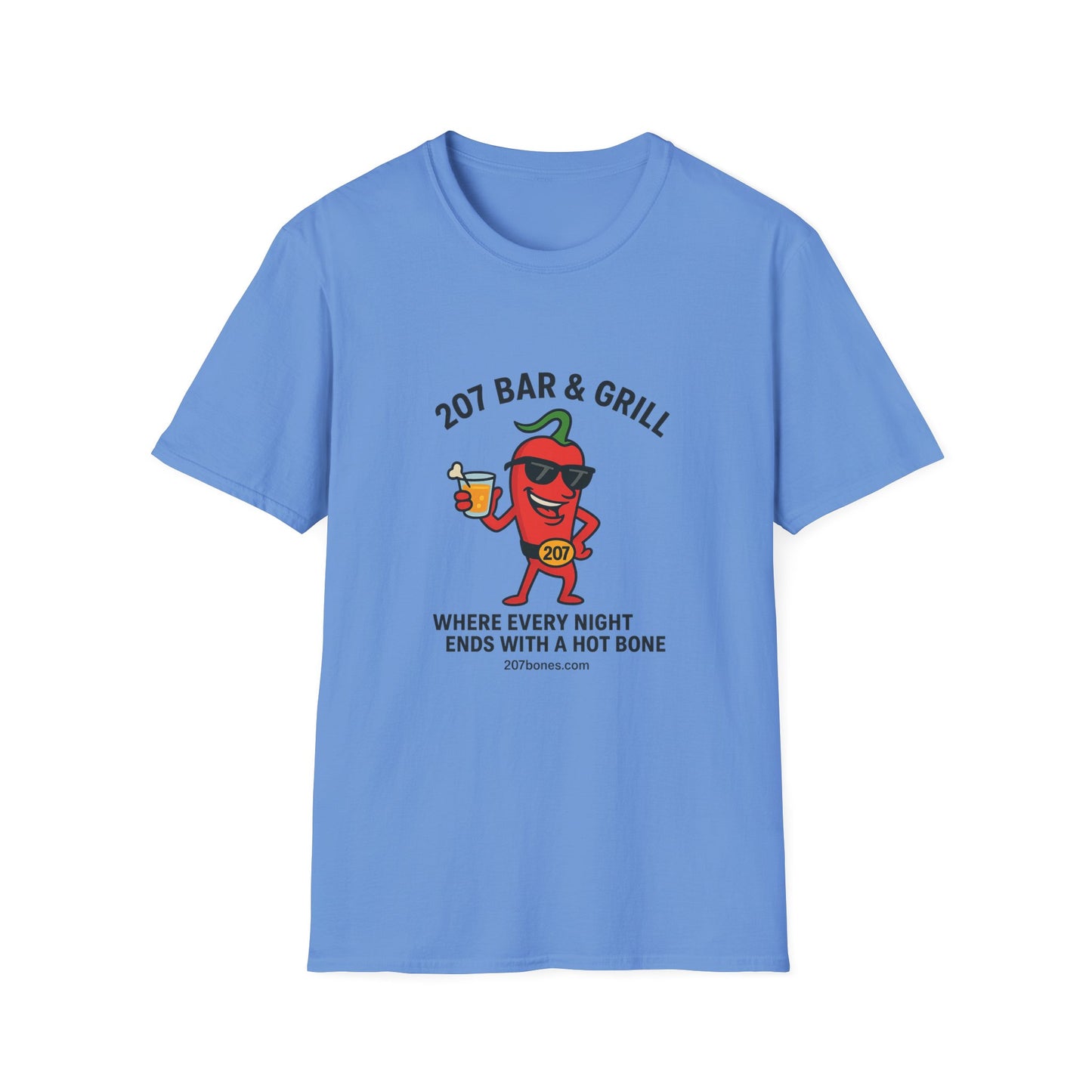 Fun Chili Bar & Grill T-Shirt, Perfect for BBQs, Casual Wear, Gift for Grill Lovers, Summer Parties, Foodie Apparel
