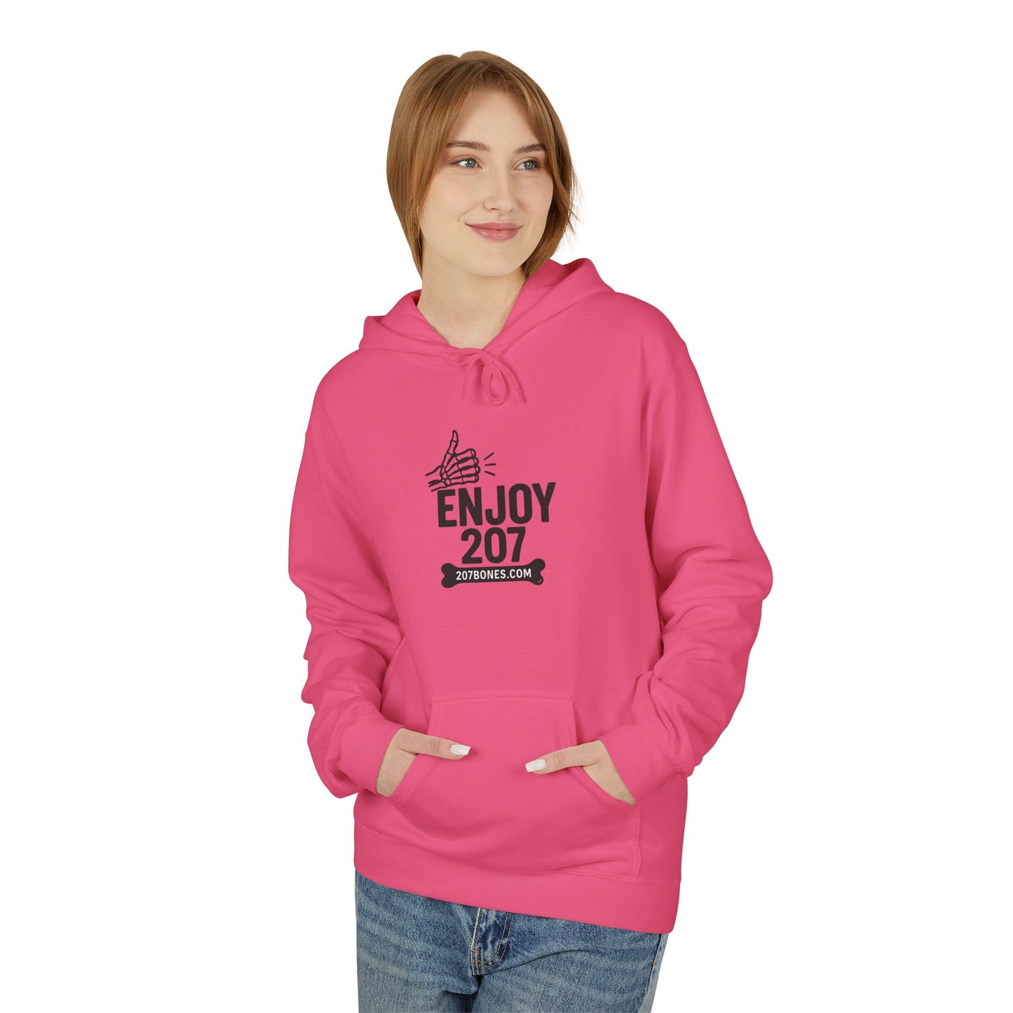 Enjoy 2017 Unisex Fleece Hoodie, Comfortable Gift, Casual Wear, Party Outfit, Cozy Layering Piece, Birthday Gift
