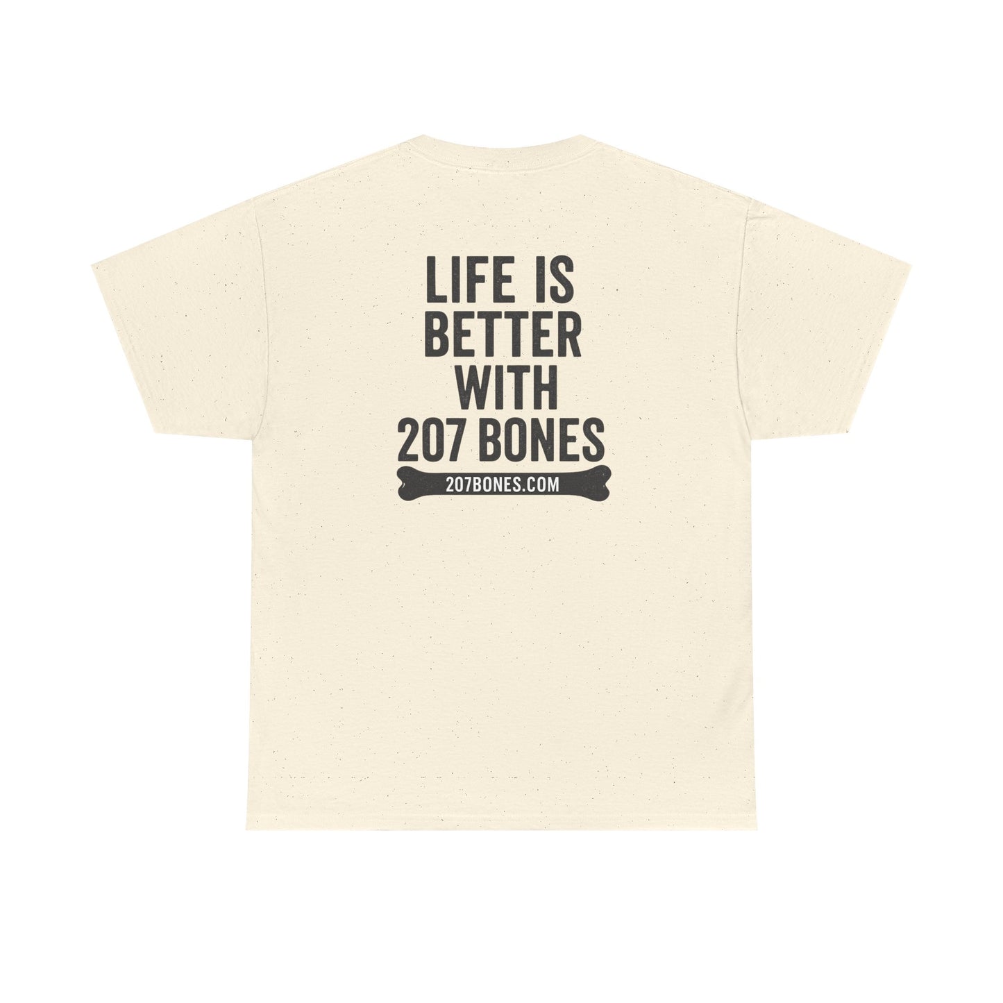 Unisex Heavy Cotton Tee - 'Life is Better with 207 Bones' Dog Lover's Shirt, Pet Owner Gift, Casual Everyday Tee, Animal Lover [...]