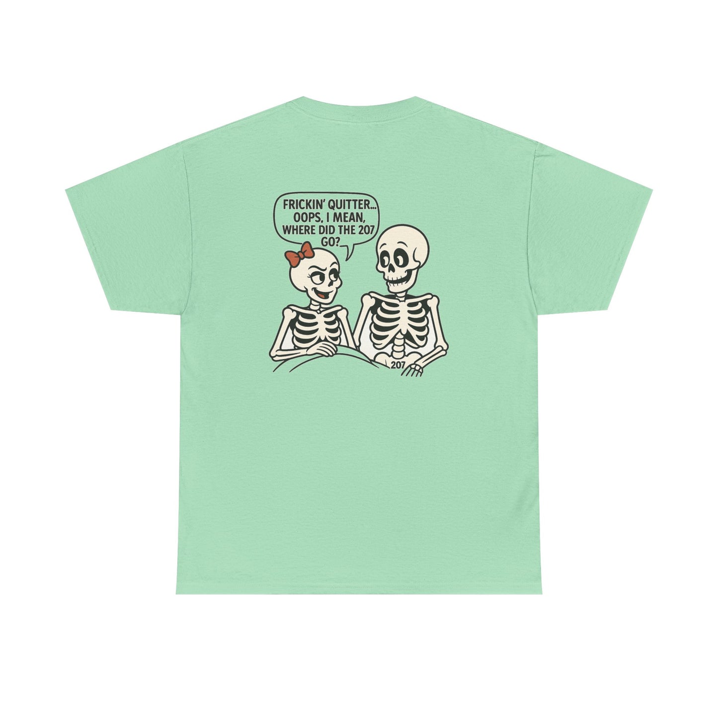 Funny Skeleton Graphic Tee, Unisex Heavy Cotton Shirt, Halloween Apparel, Quirky Gift, Casual Style, Spooky Season Wear
