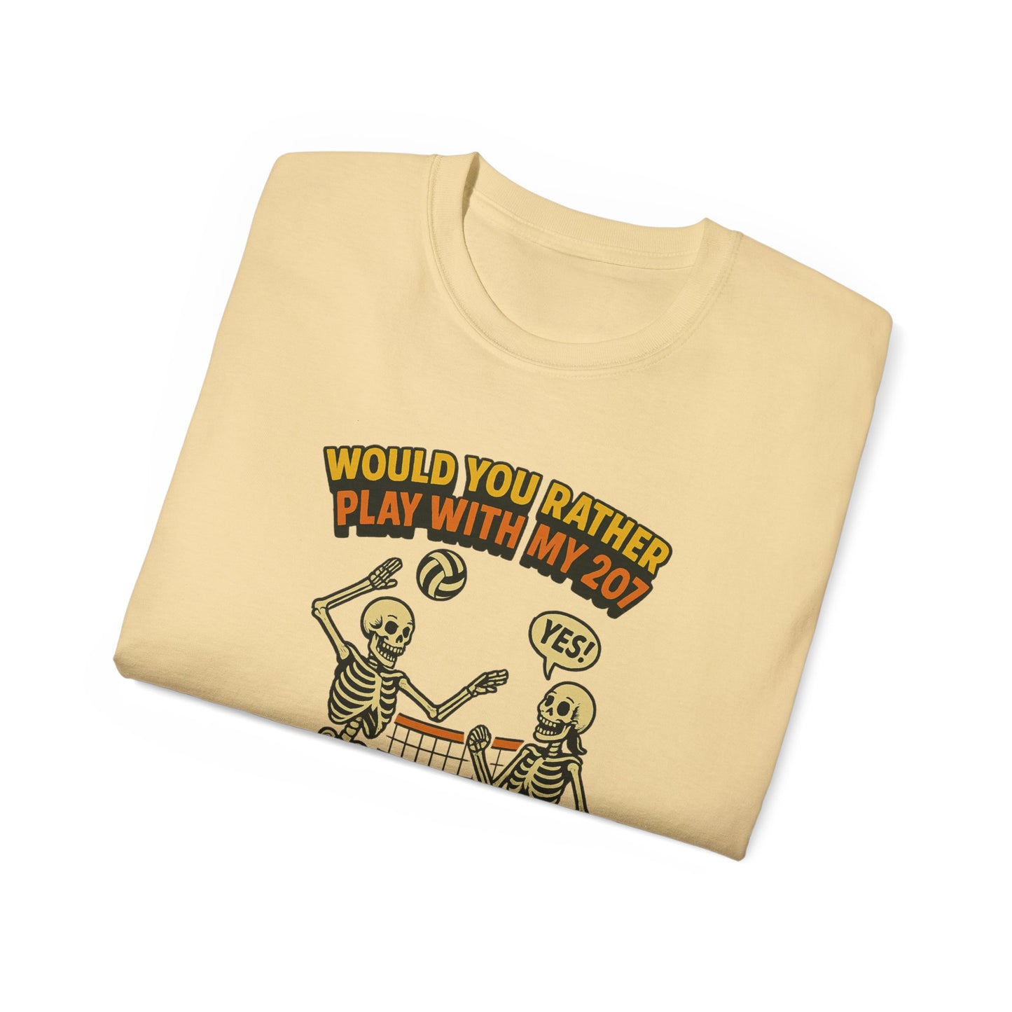 Humorous Skeleton Graphic Tee, Halloween Shirt, Unisex Tee, Playful T-Shirt, Gift for Gamers, Casual Wear