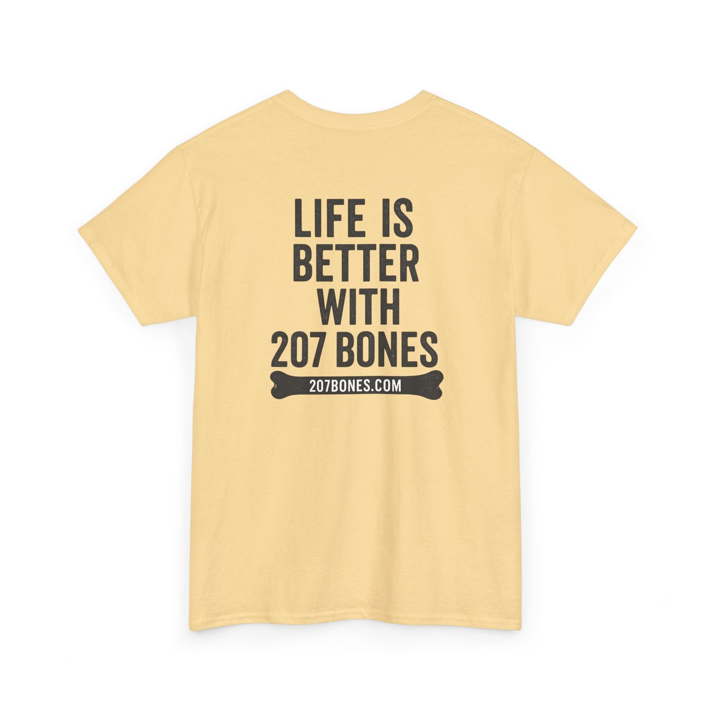 Unisex Heavy Cotton Tee - 'Life is Better with 207 Bones' Dog Lover's Shirt, Pet Owner Gift, Casual Everyday Tee, Animal Lover [...]