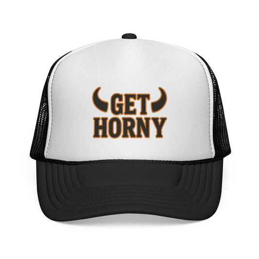 Playful Trucker Cap - "Get Horny" Design, Birthday, Humor Cap