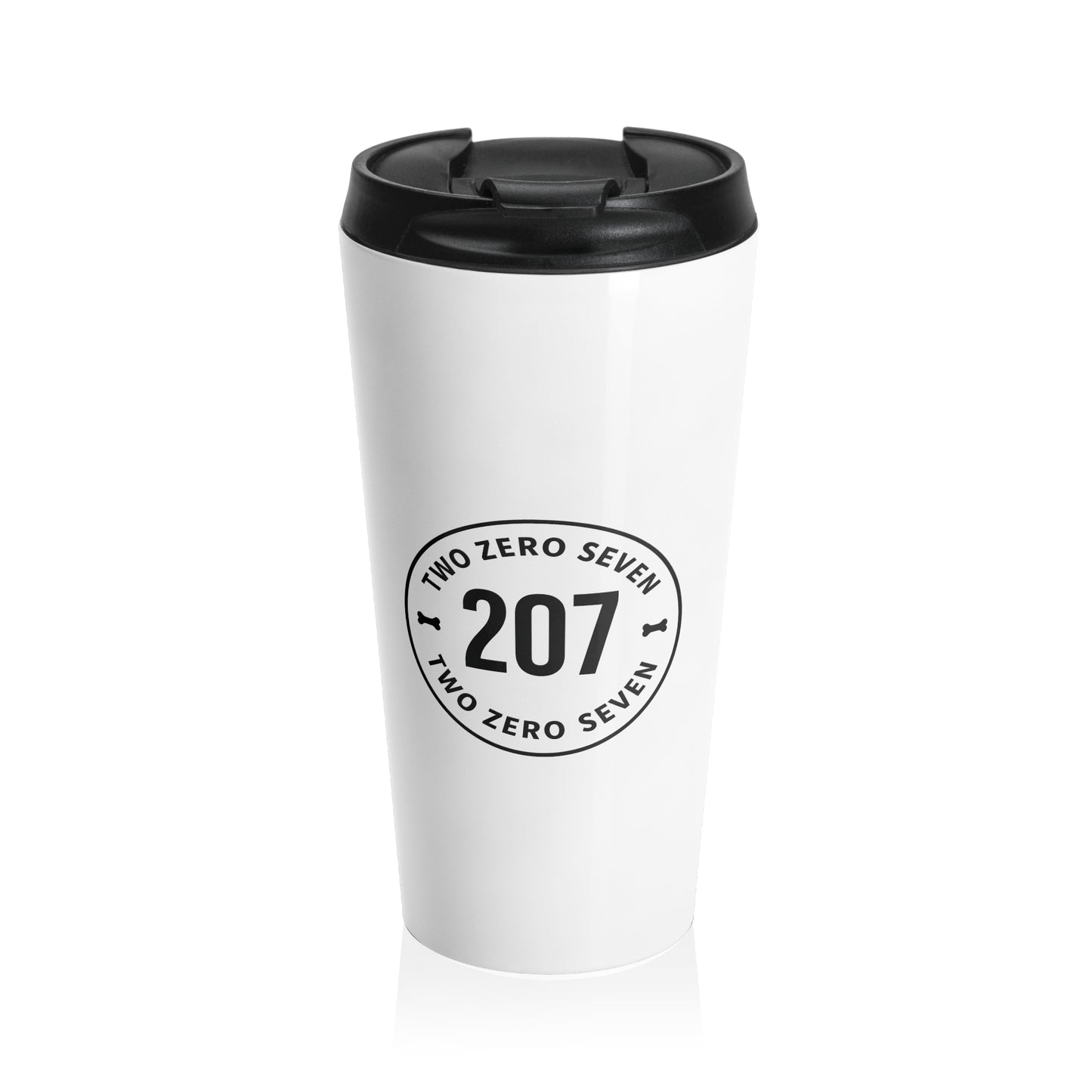 207 Bones White Stainless Steel Travel Mug #1
