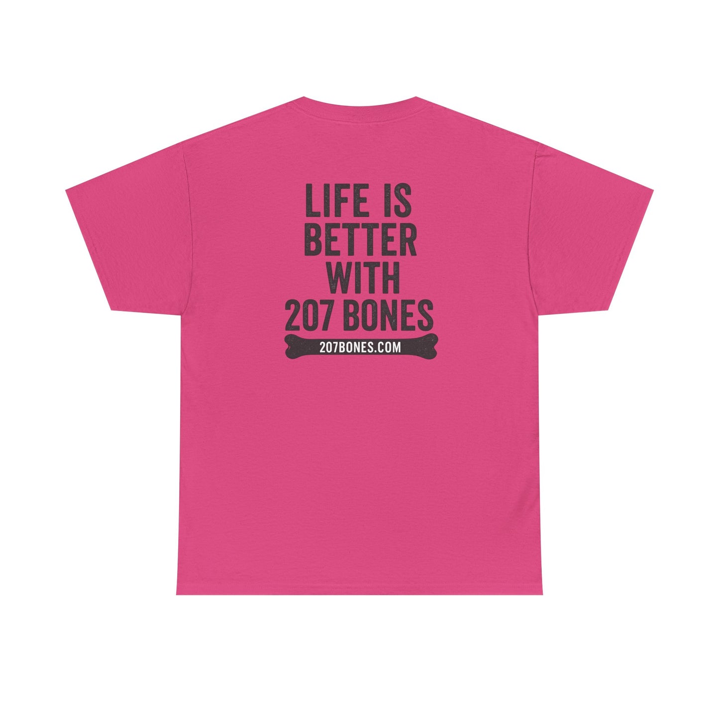 Unisex Heavy Cotton Tee - 'Life is Better with 207 Bones' Dog Lover's Shirt, Pet Owner Gift, Casual Everyday Tee, Animal Lover [...]