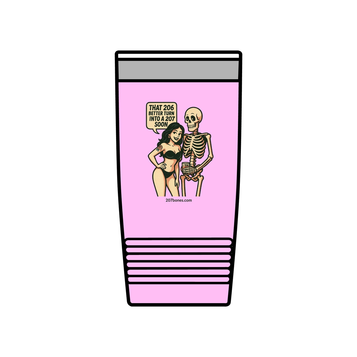 Playful Insulated Tumbler, 20oz - Perfect for Coffee Lovers, Quirky Gift, Halloween Party, Travel Mug, Unique Home Decor