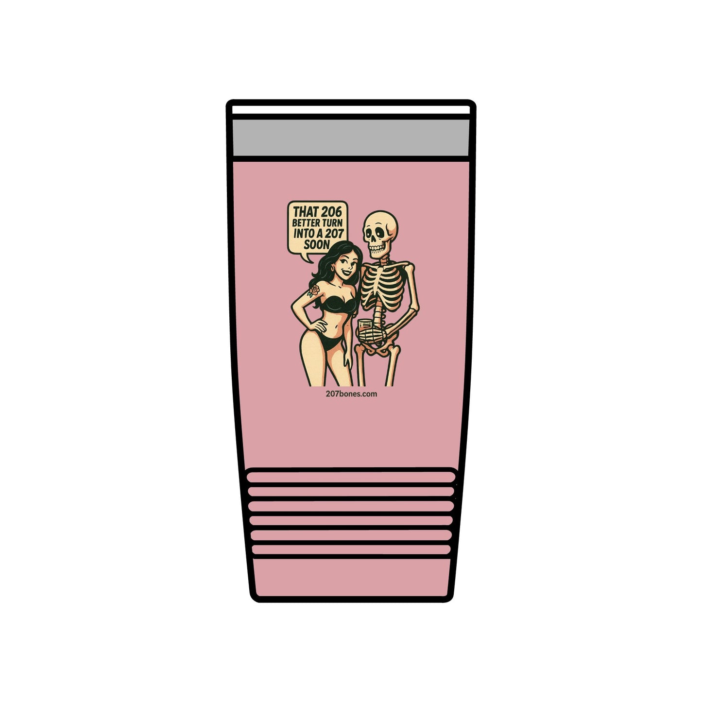 Playful Insulated Tumbler, 20oz - Perfect for Coffee Lovers, Quirky Gift, Halloween Party, Travel Mug, Unique Home Decor